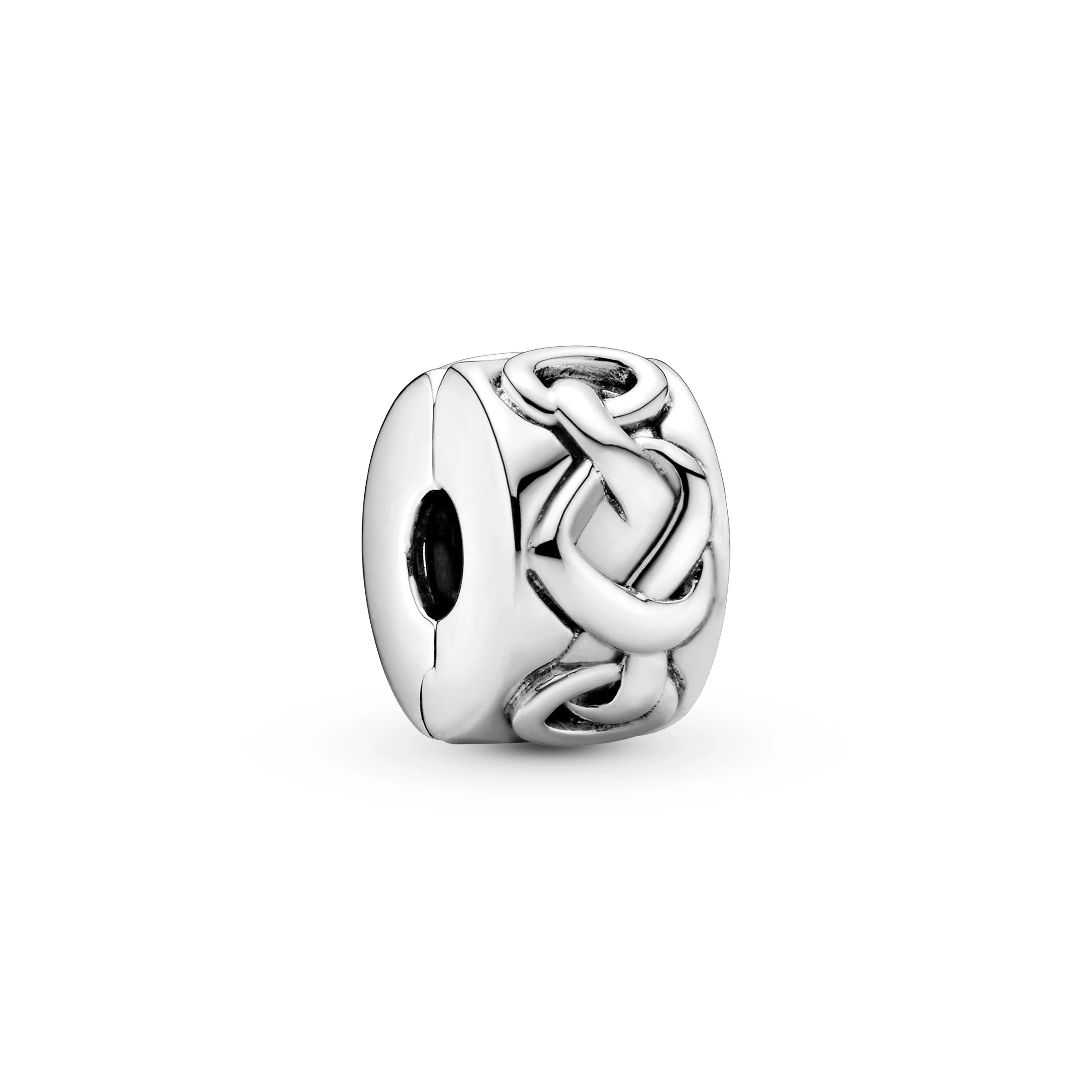 Knotted Hearts Silver Clip - Image 3