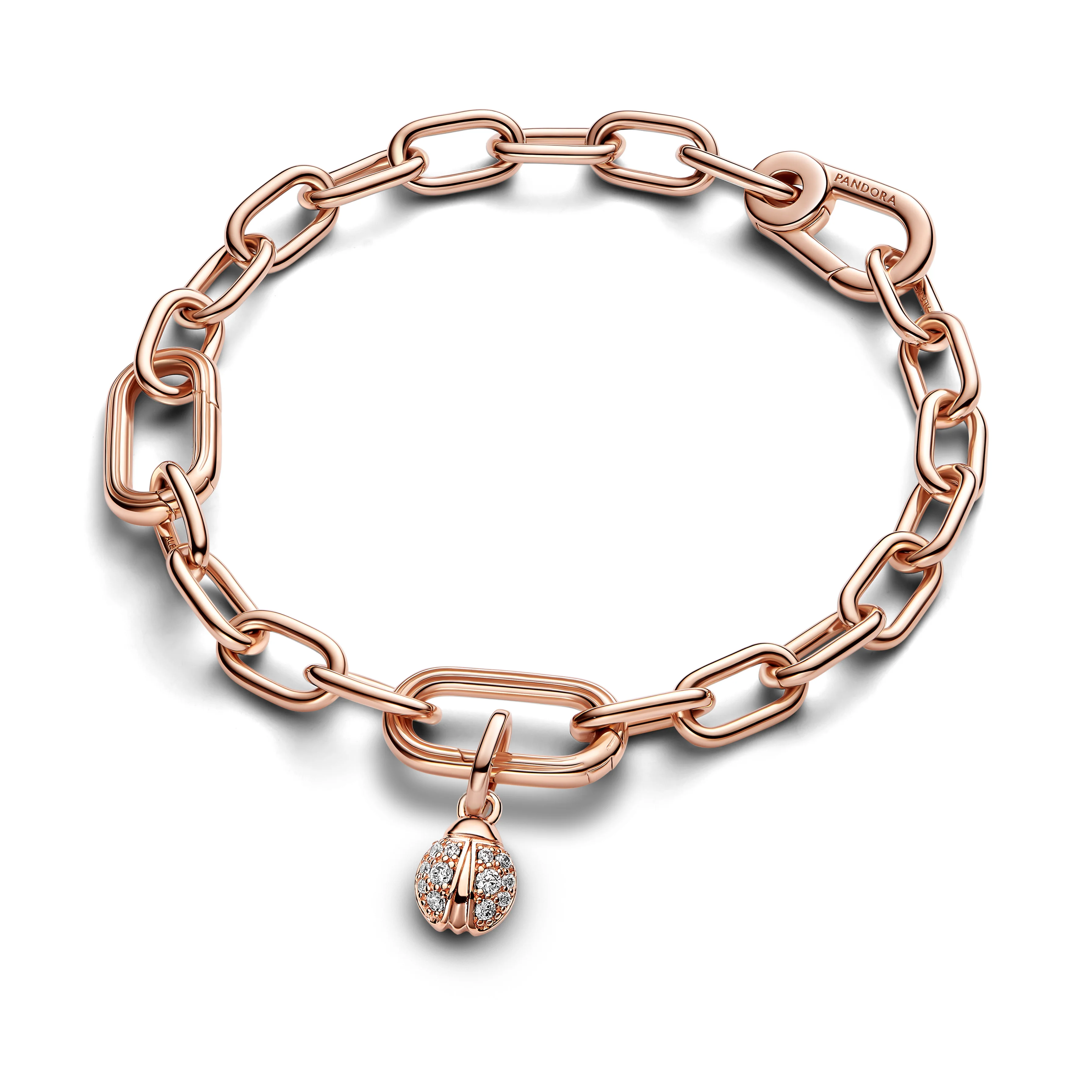 Ladybird 14K Rose Gold-Plated Mini Dangle With Clear Cubic Zirconia - Image 3