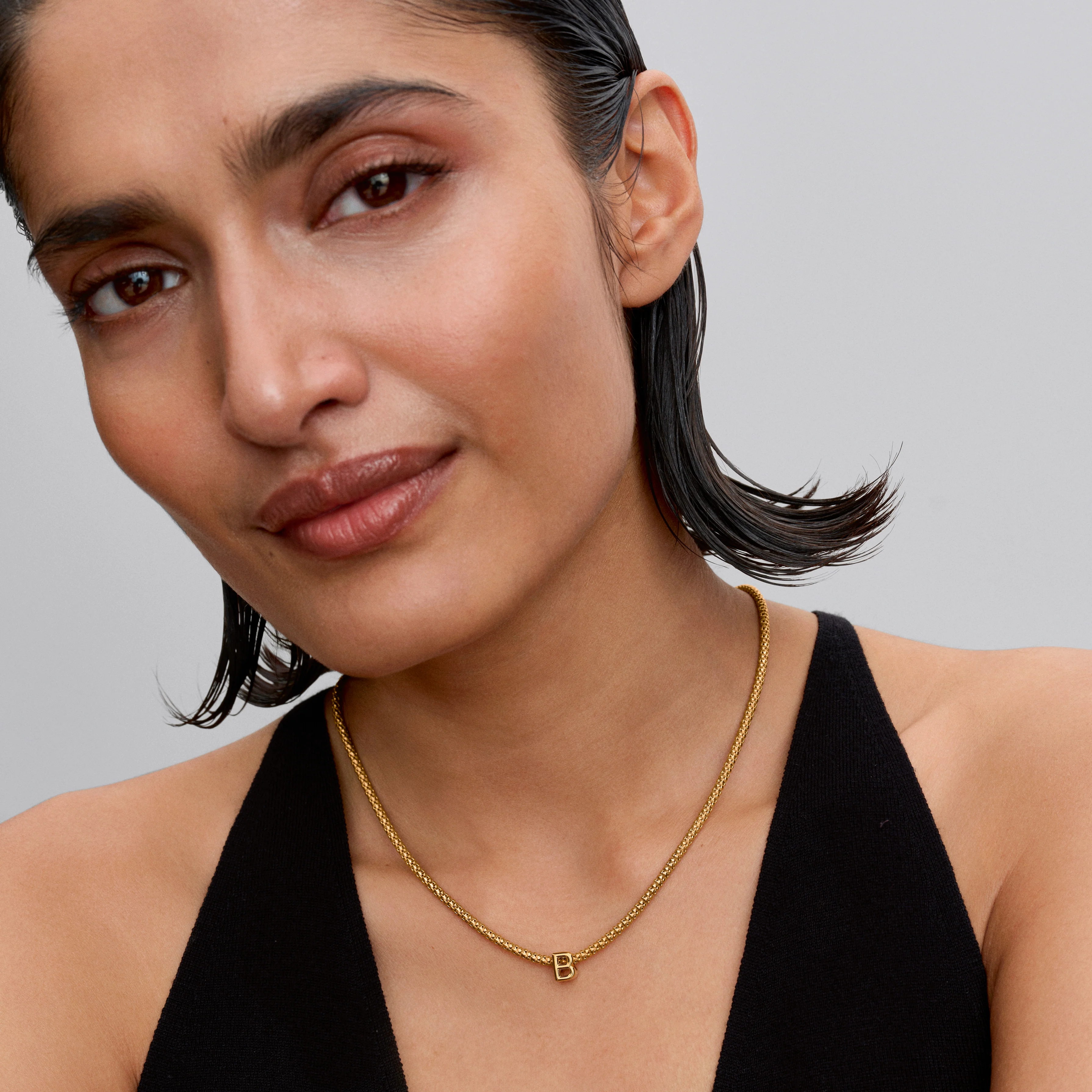 Letter B 14K Gold-Plated Charm - Image 2