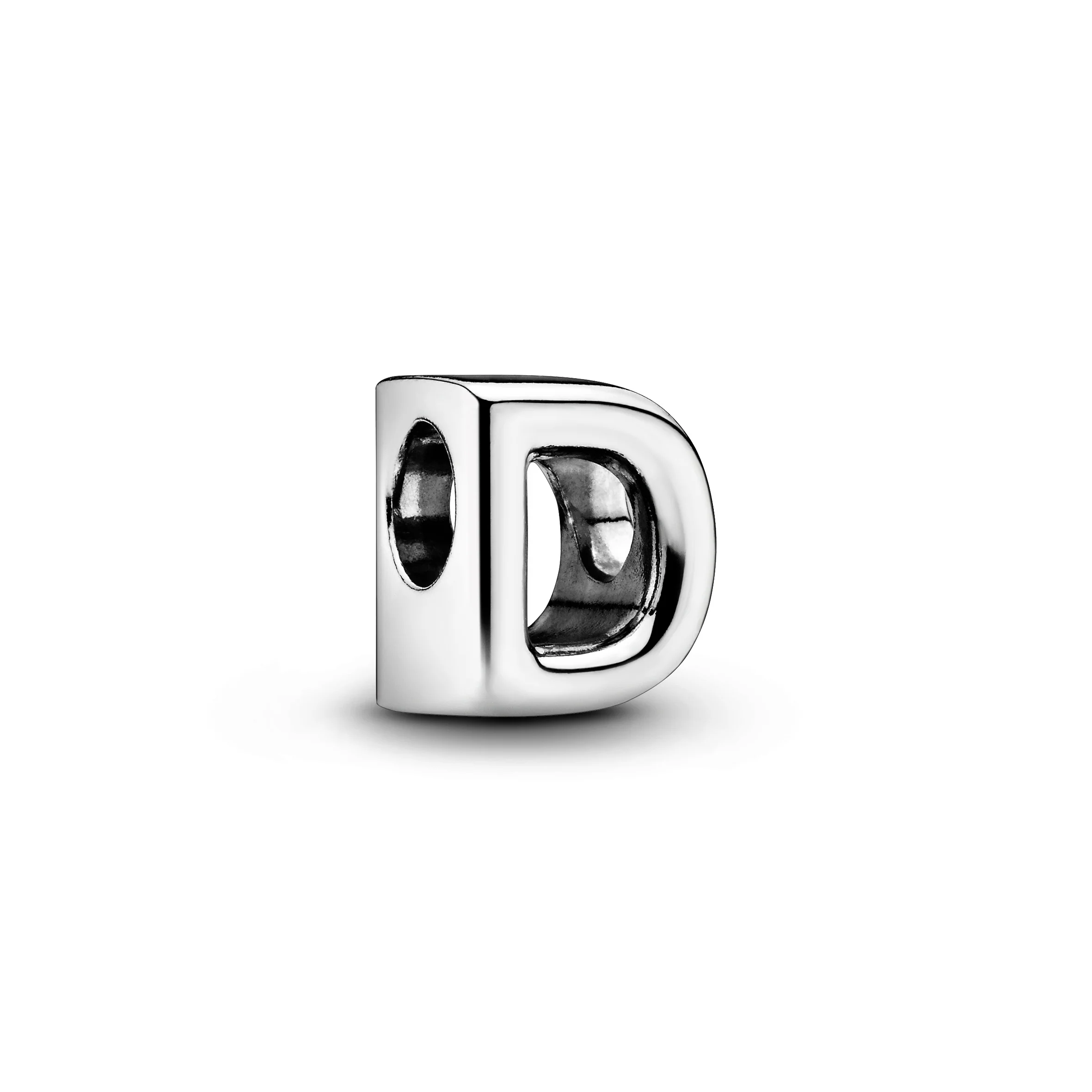 Letter D Silver Charm