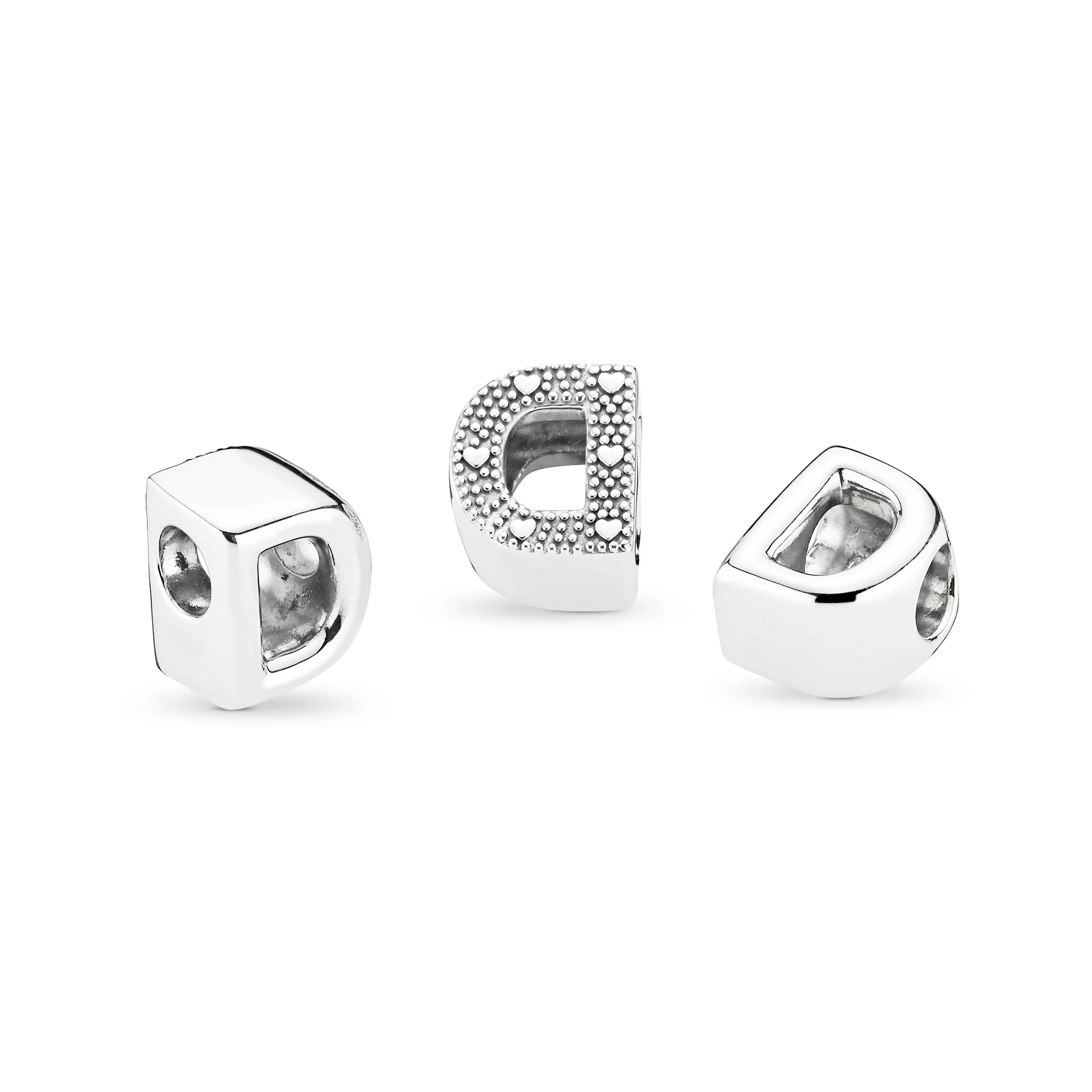 Letter D Silver Charm - Image 4