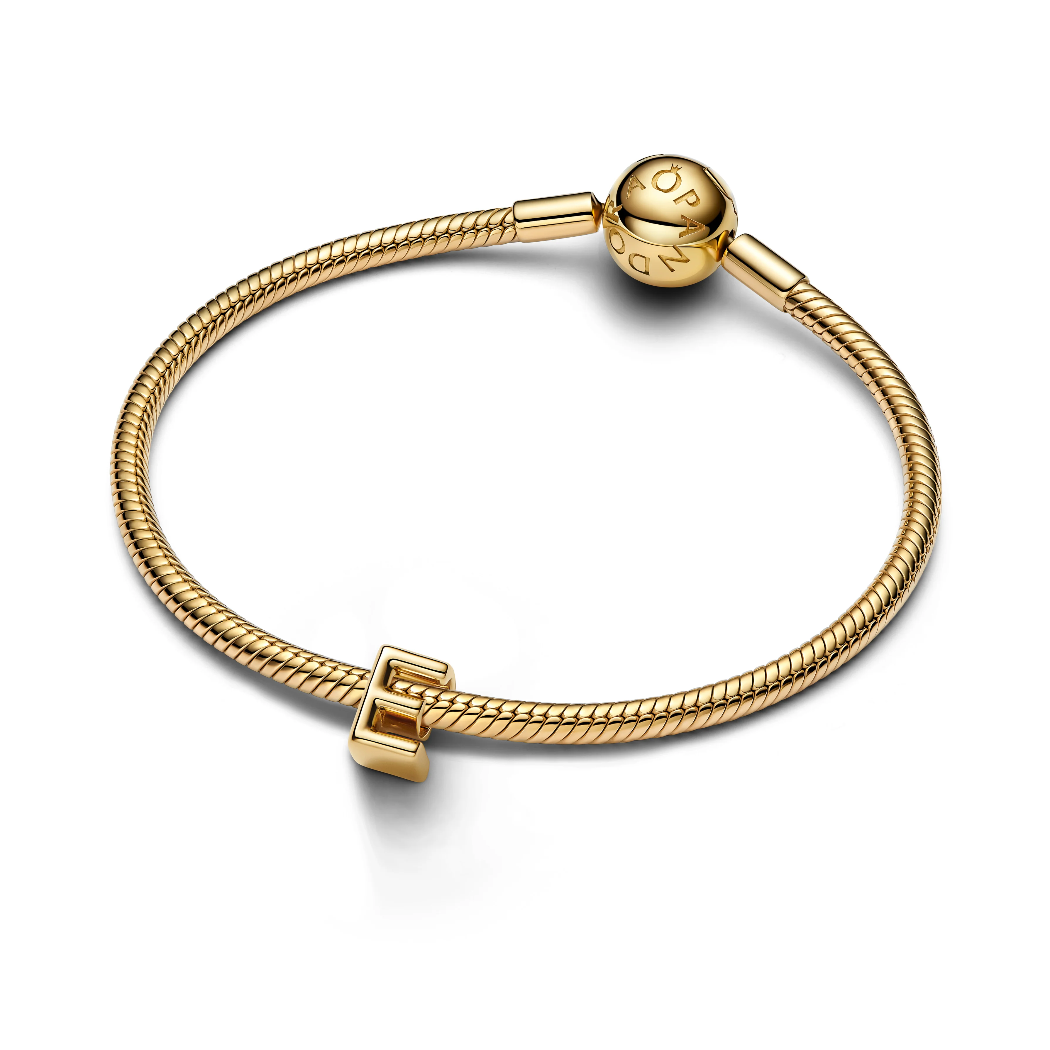 Letter E 14K Gold-Plated Charm - Image 4