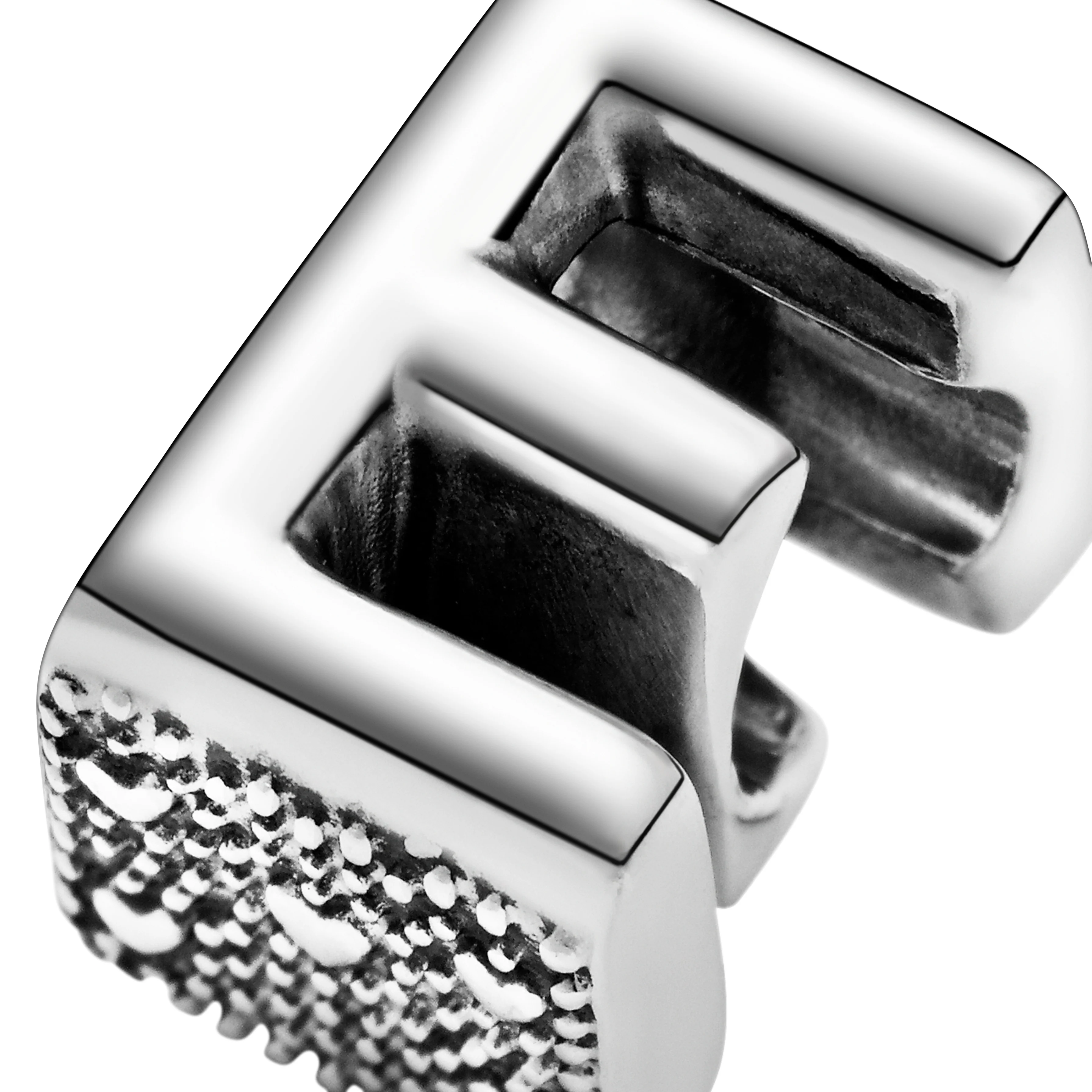 Letter E Silver Charm - Image 7
