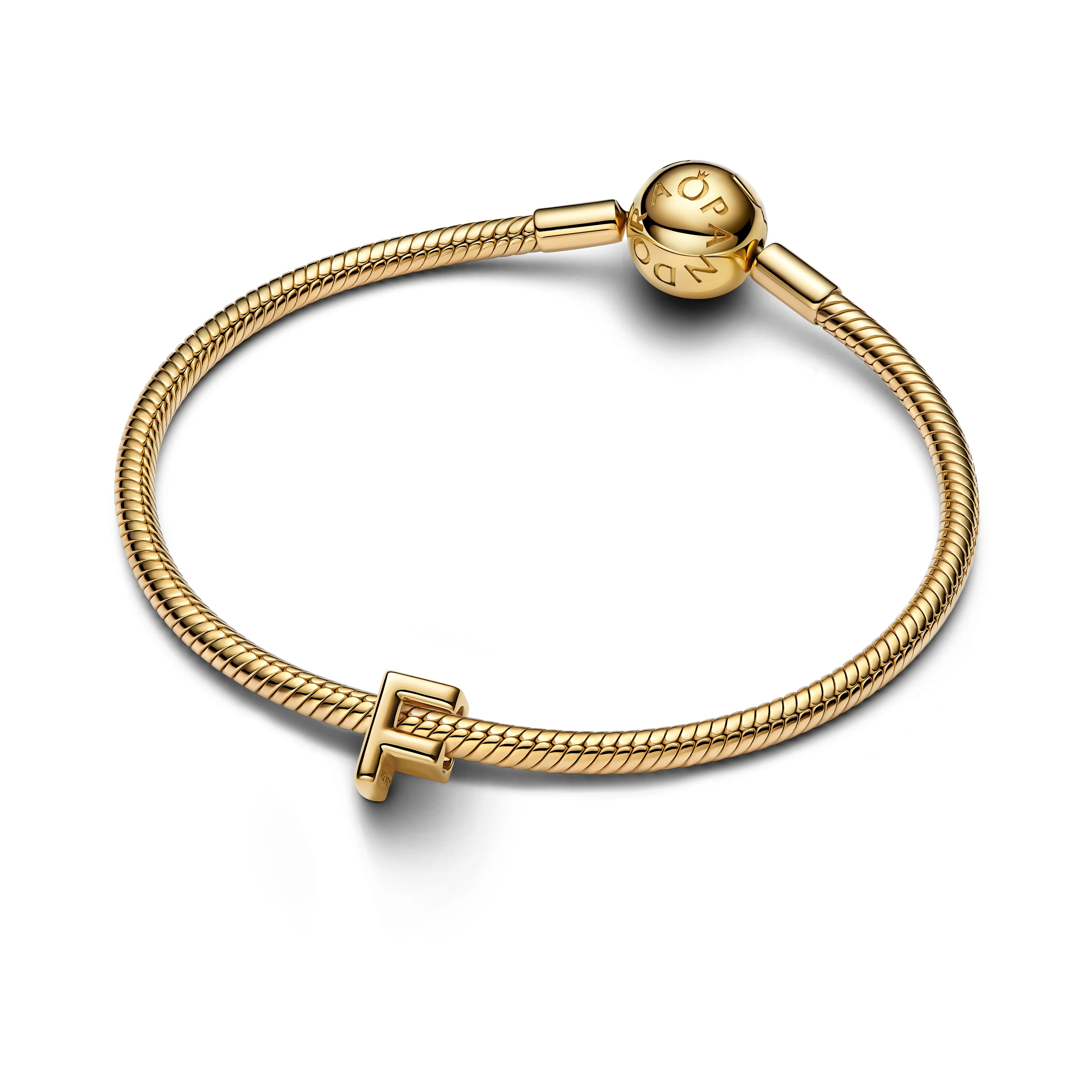 Letter F 14K Gold-Plated Charm - Image 3