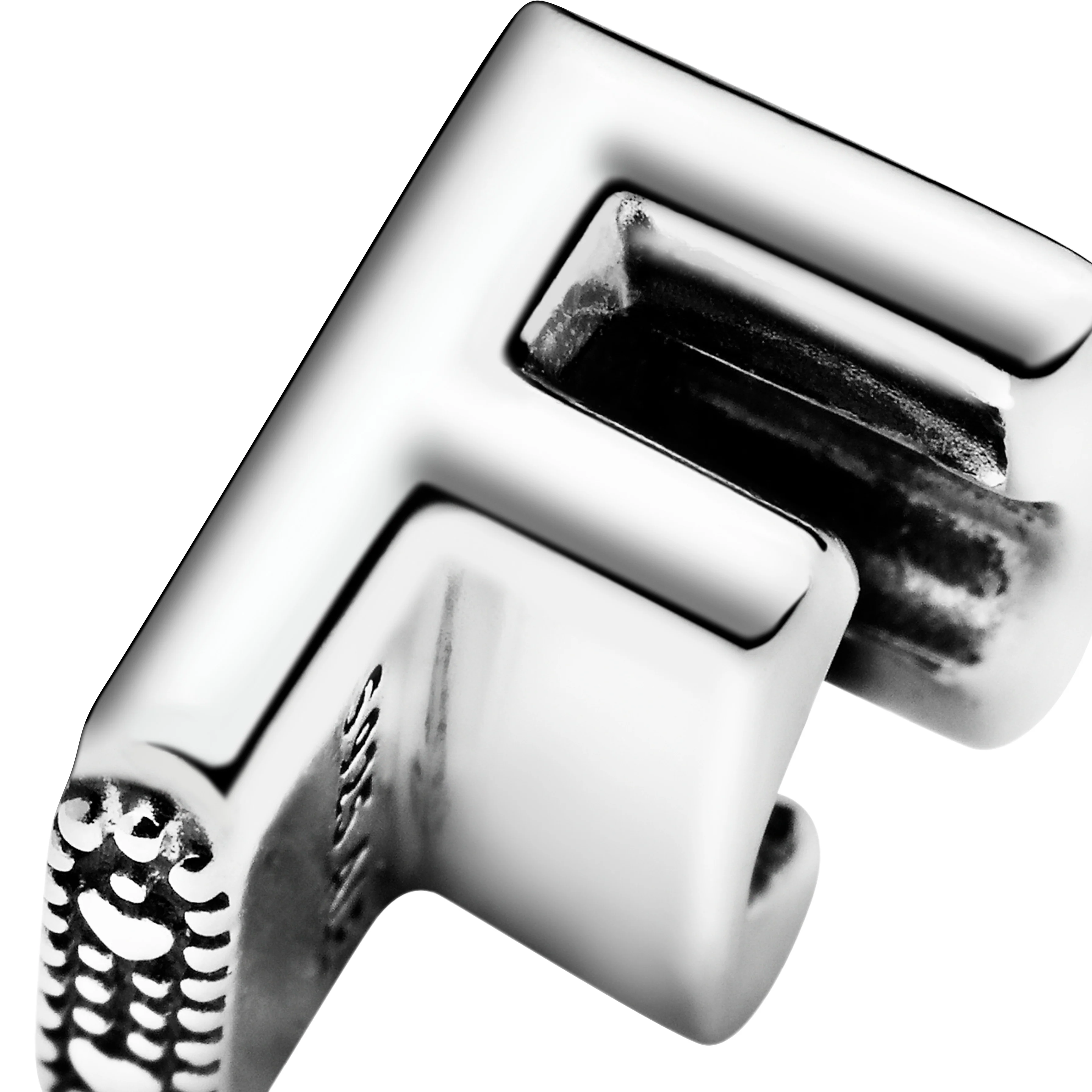 Letter F Silver Charm - Image 3