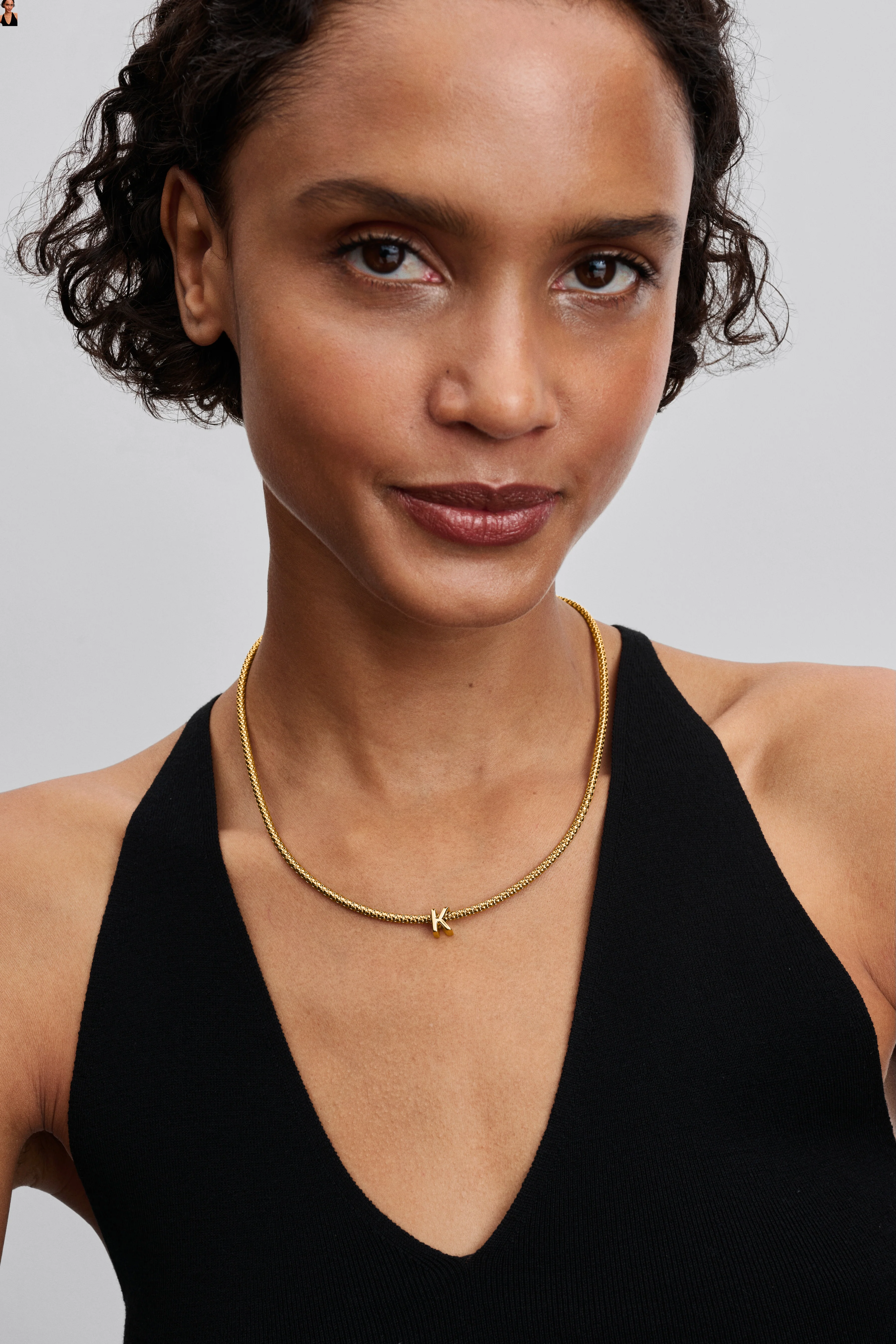 Letter K 14K Gold-Plated Charm - Image 3