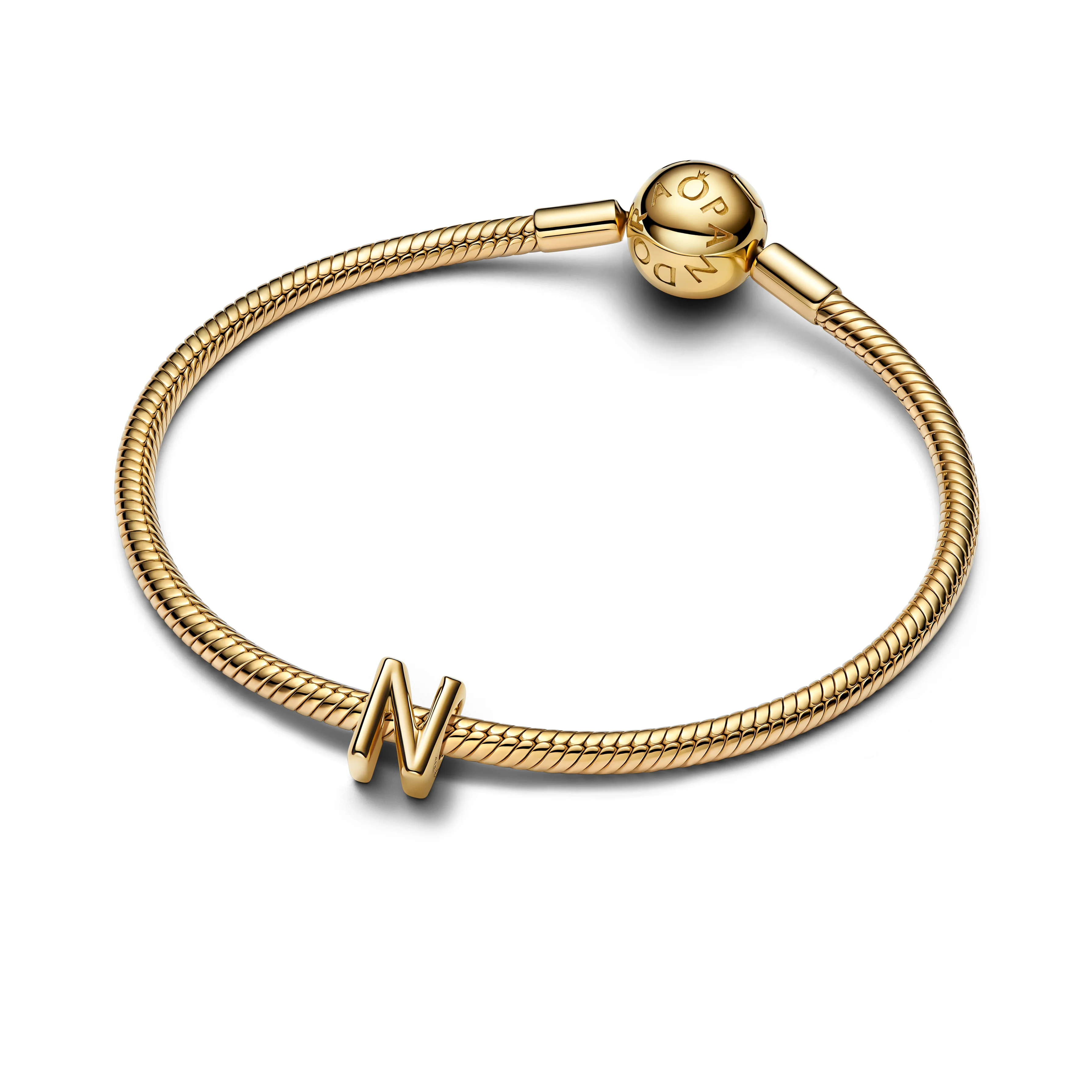 Letter N 14K Gold-Plated Charm - Image 3