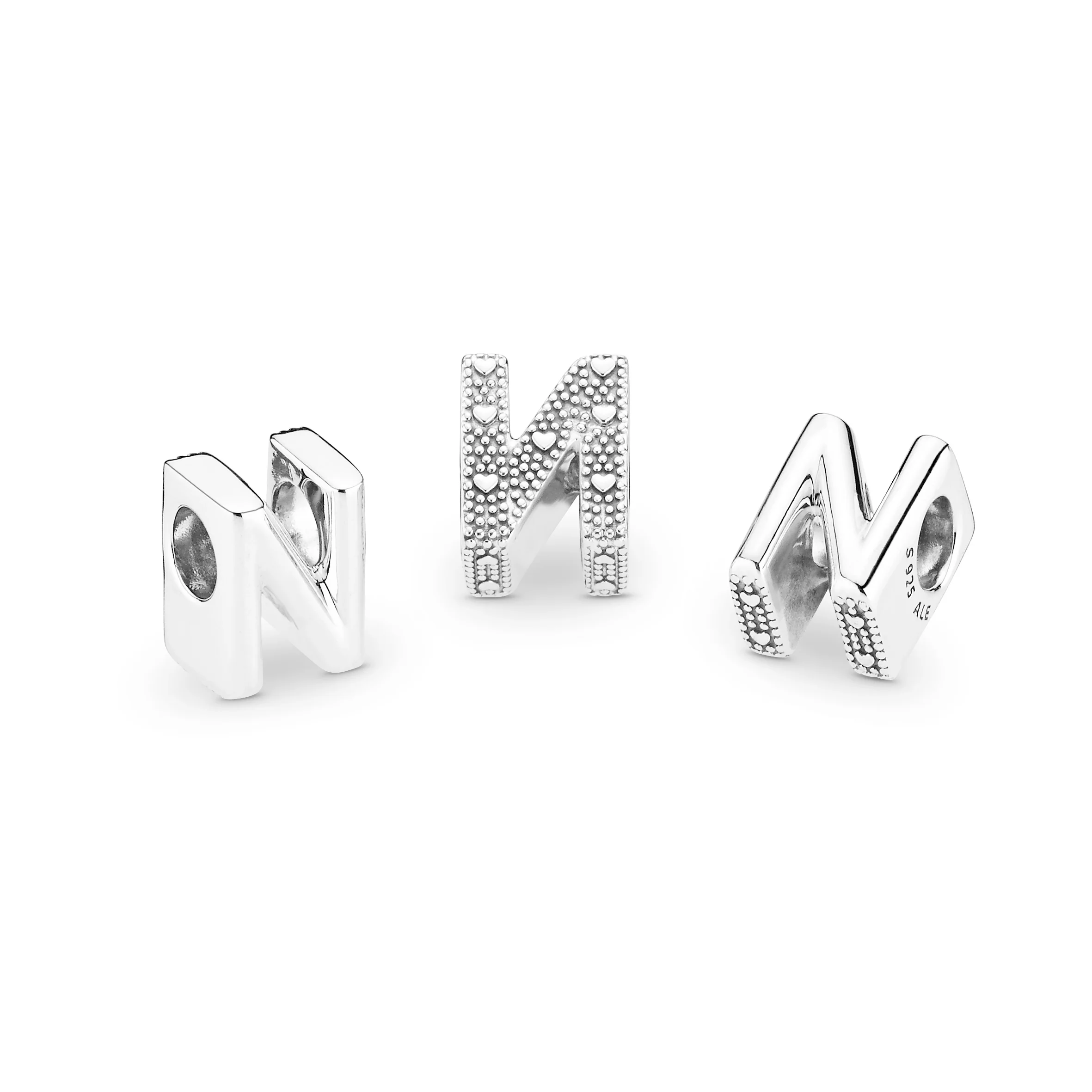 Letter N Silver Charm - Image 4