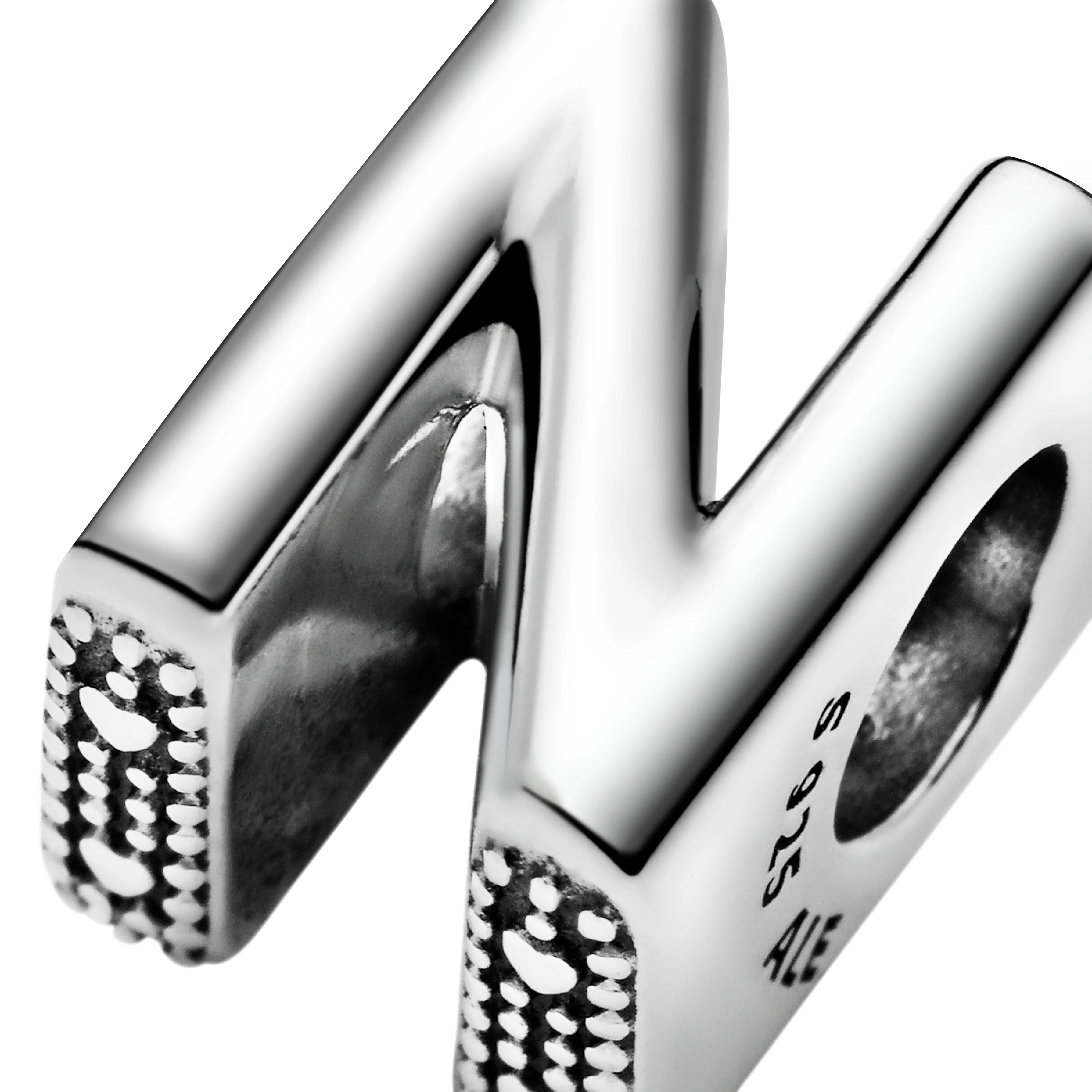 Letter N Silver Charm - Image 5