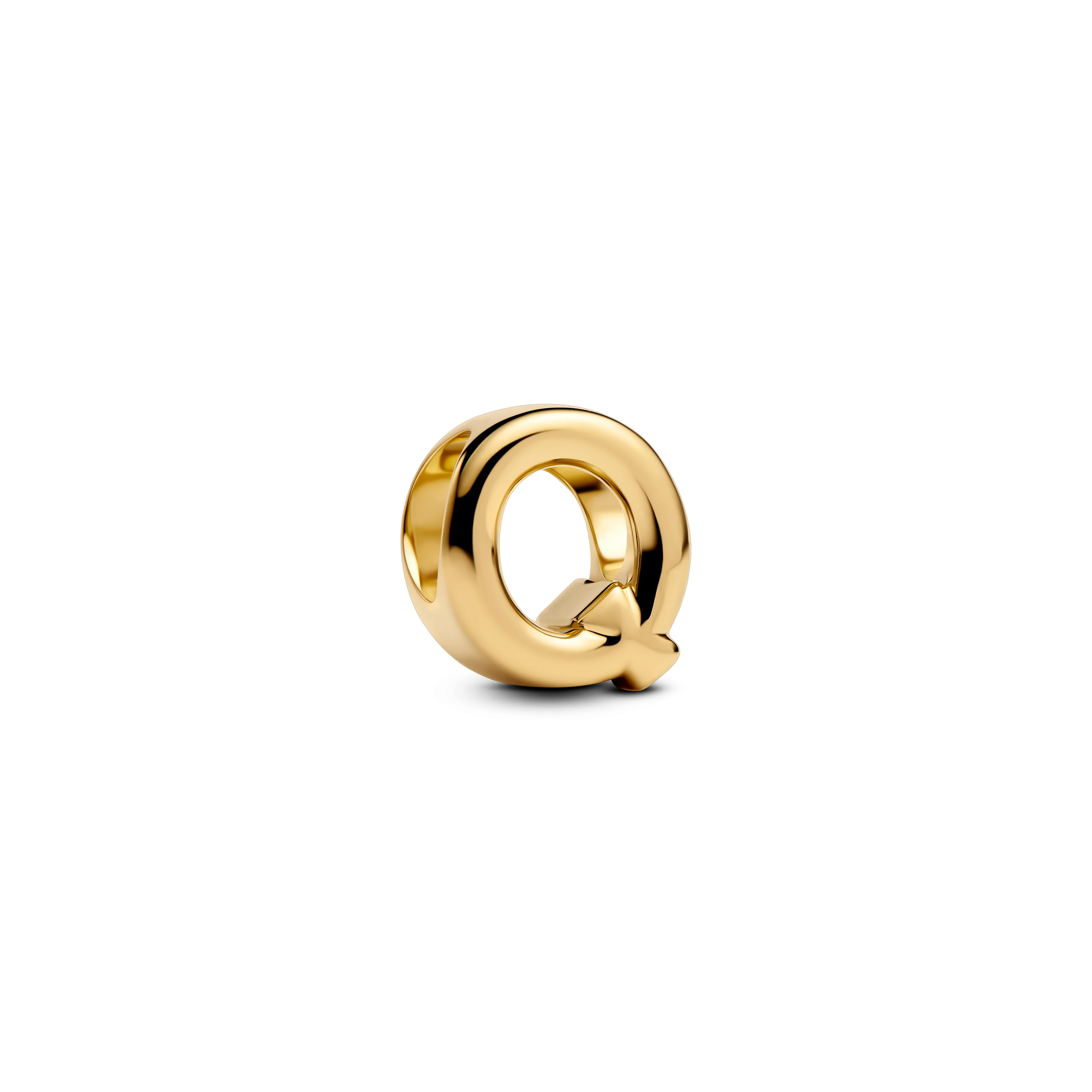 Letter Q 14K Gold-Plated Charm - Image 4