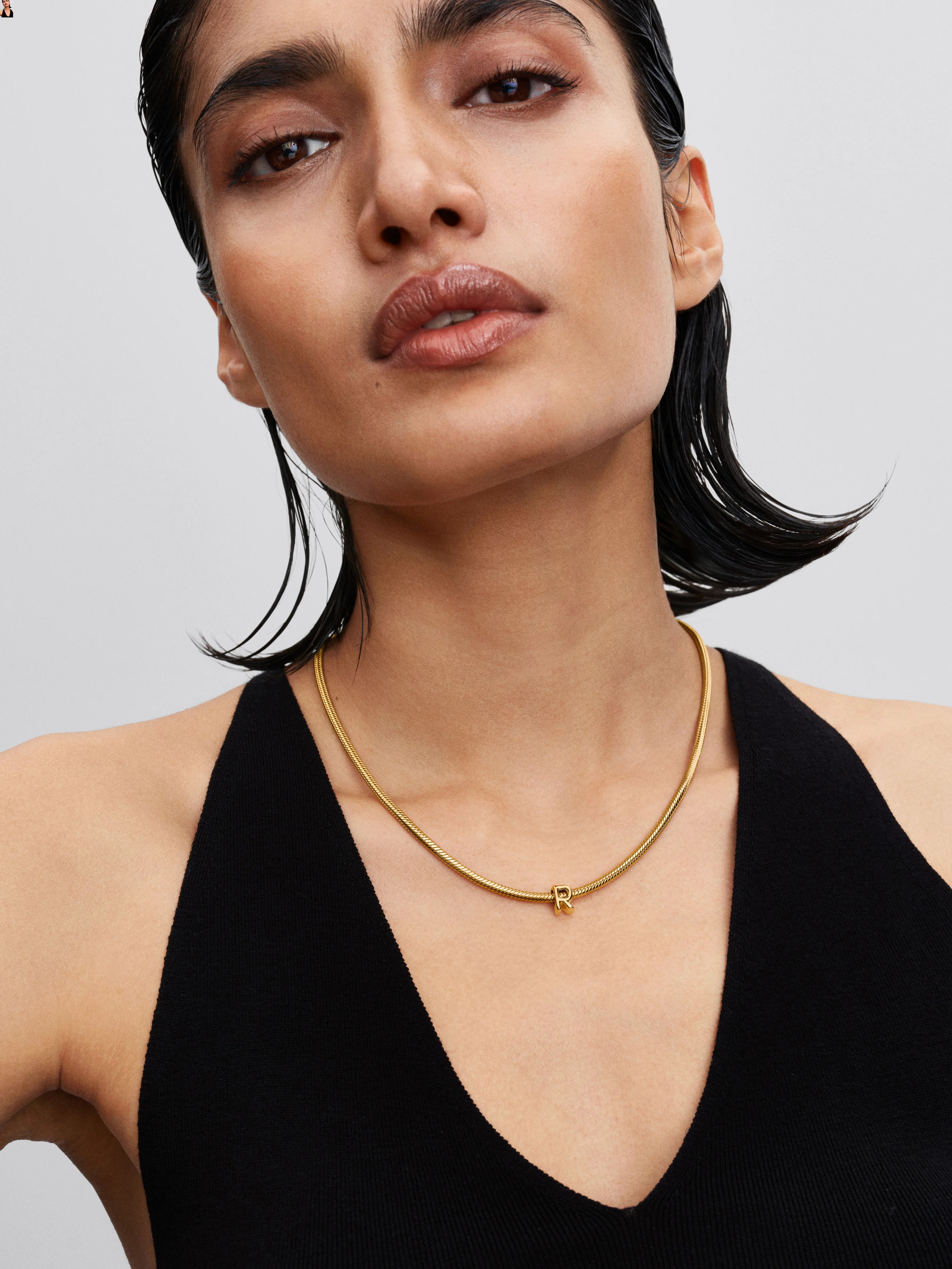 Letter R 14K Gold-Plated Charm - Image 5