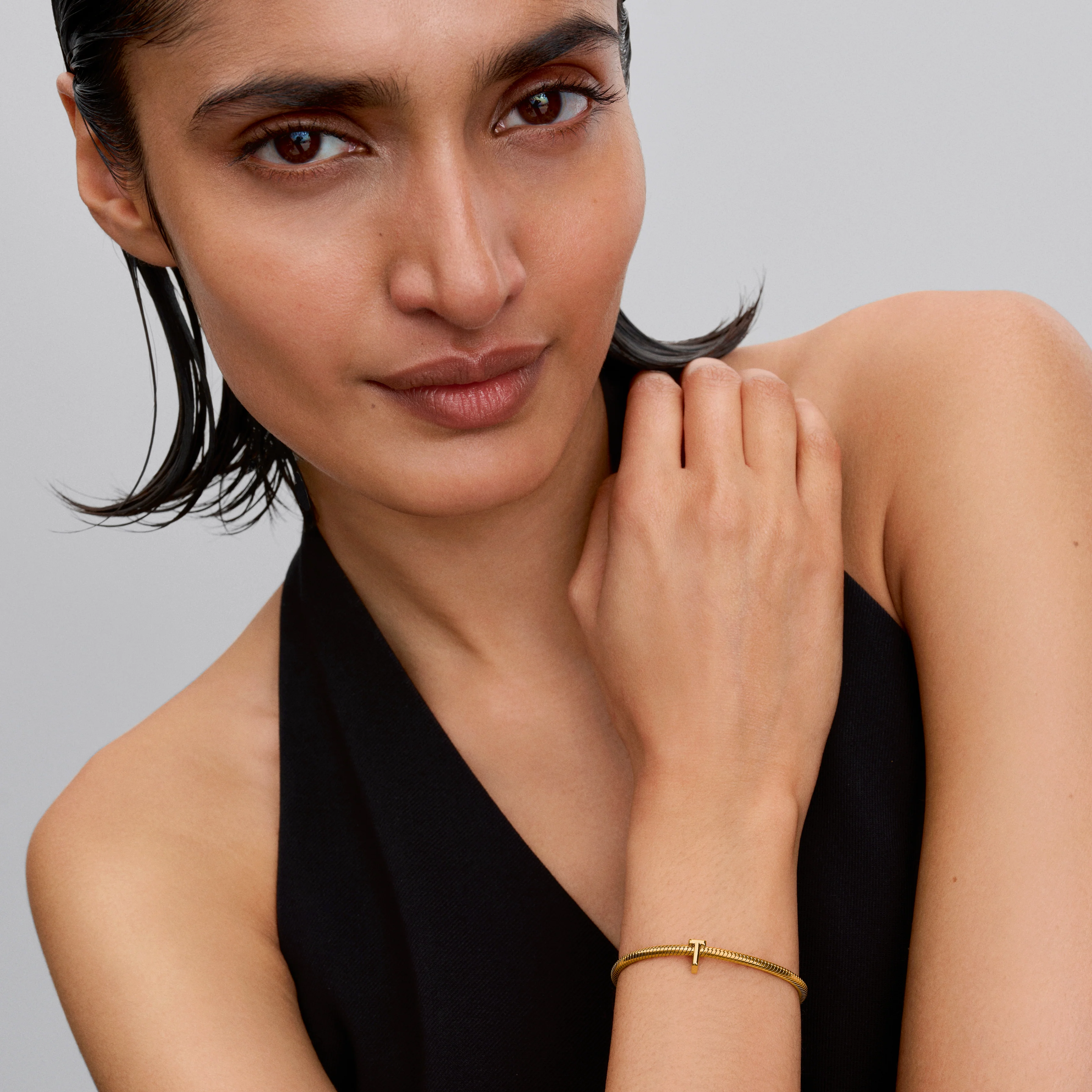 Letter T 14K Gold-Plated Charm - Image 2