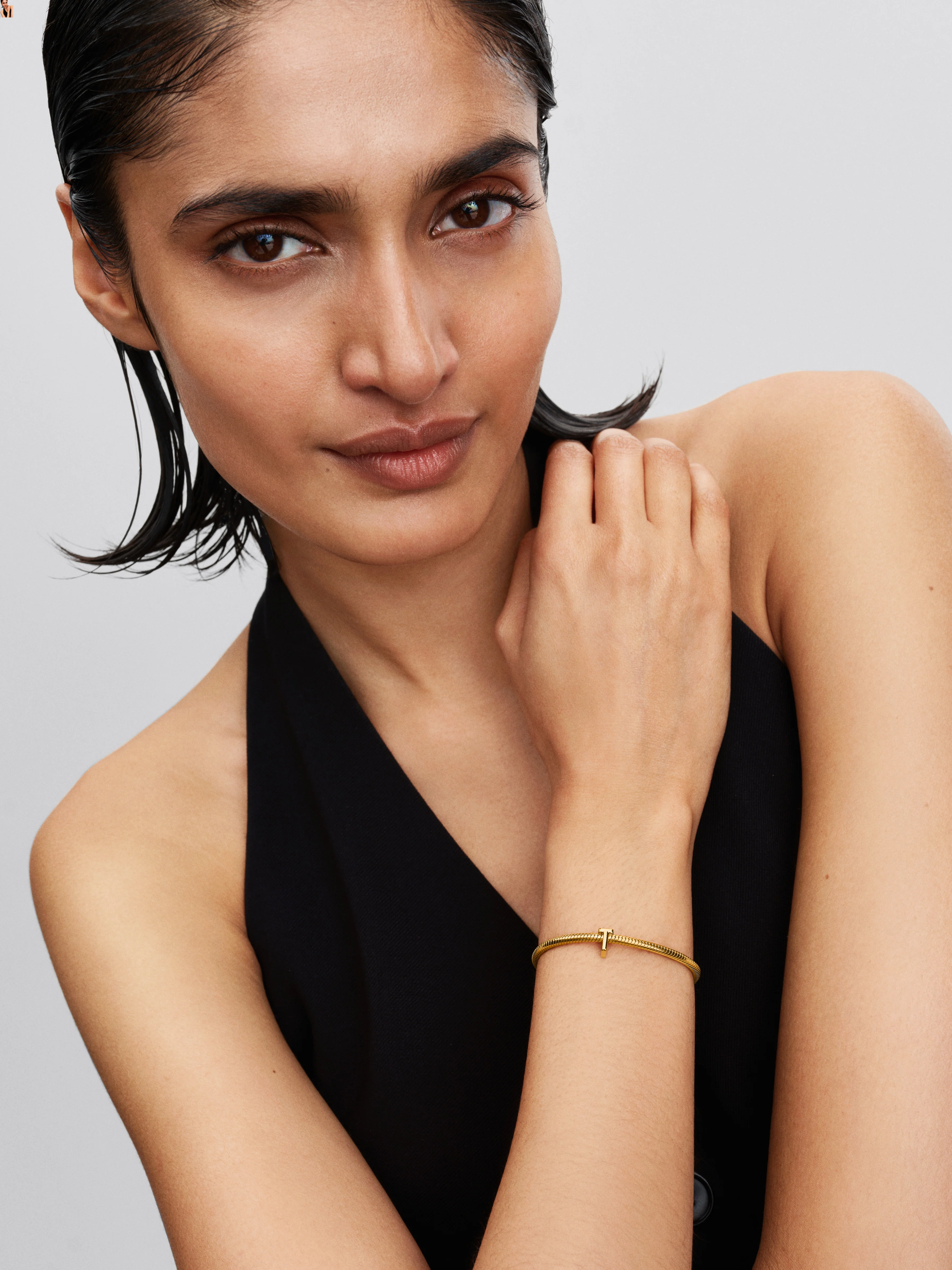 Letter T 14K Gold-Plated Charm - Image 5