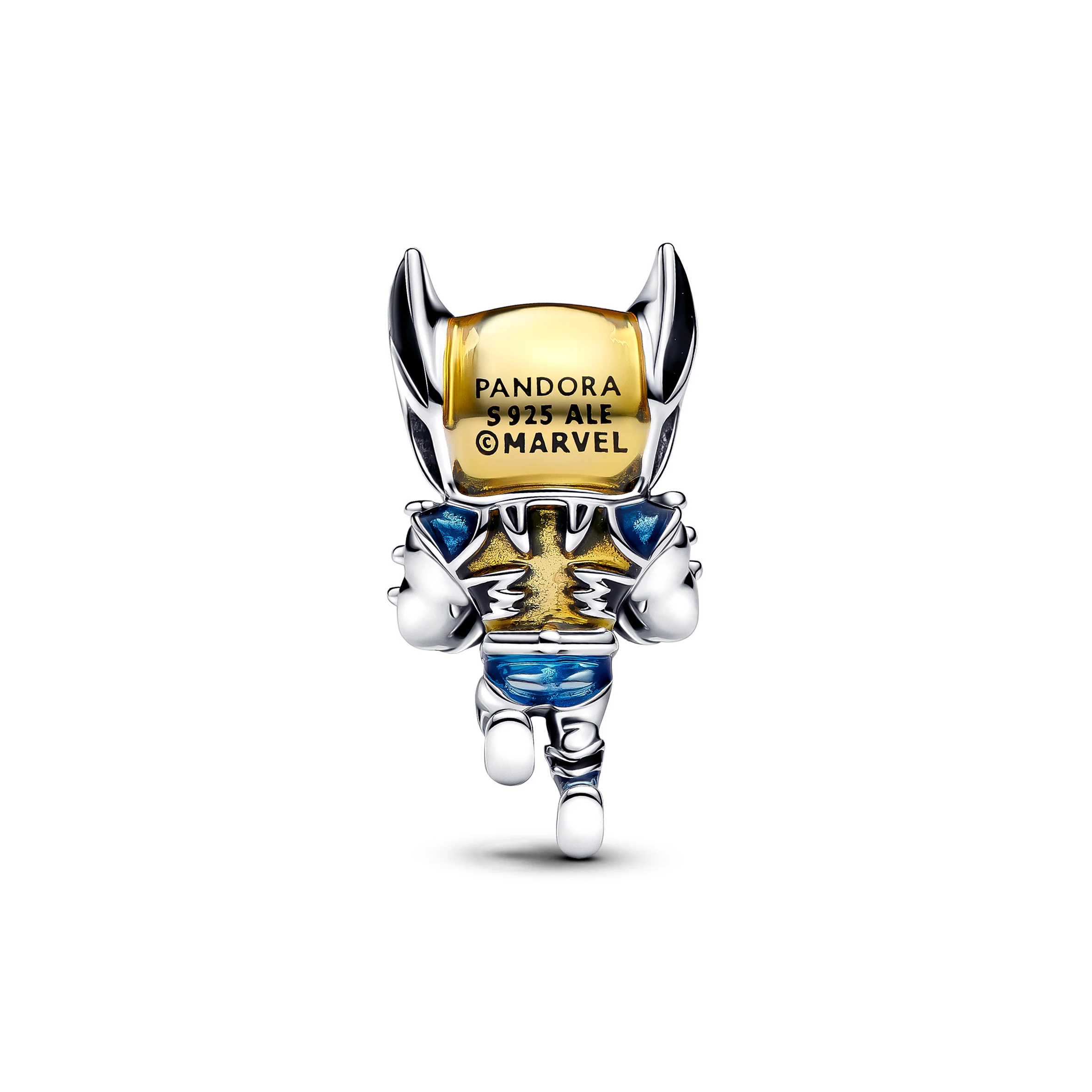 Marvel Wolverine Sterling Silver Charm With Black, Yellow And Blue Enamel - Image 4