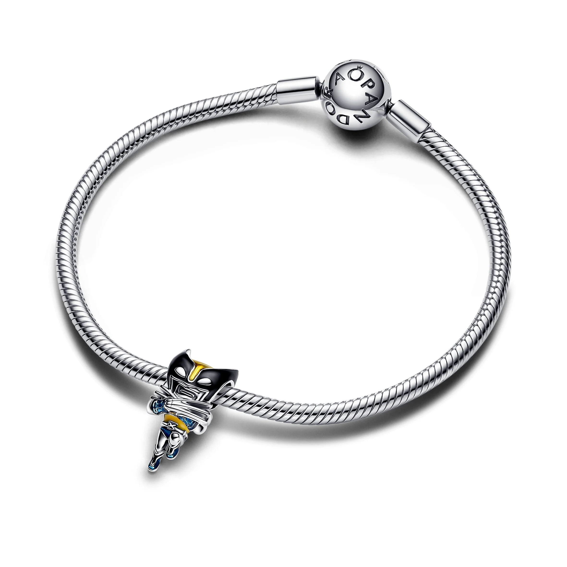 Marvel Wolverine Sterling Silver Charm With Black, Yellow And Blue Enamel - Image 5