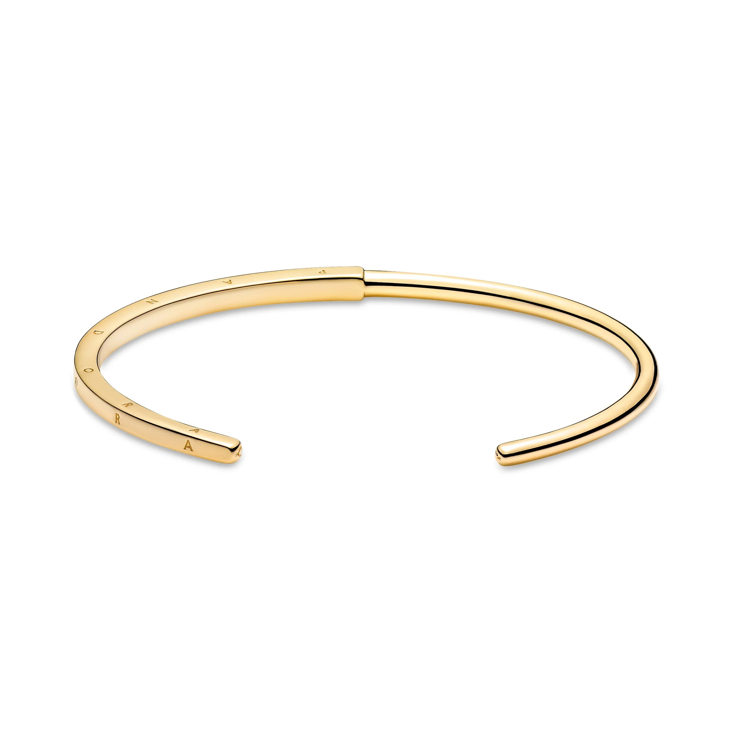 Pandora Logo 14K Gold-Plated Open Bangle - Image 5