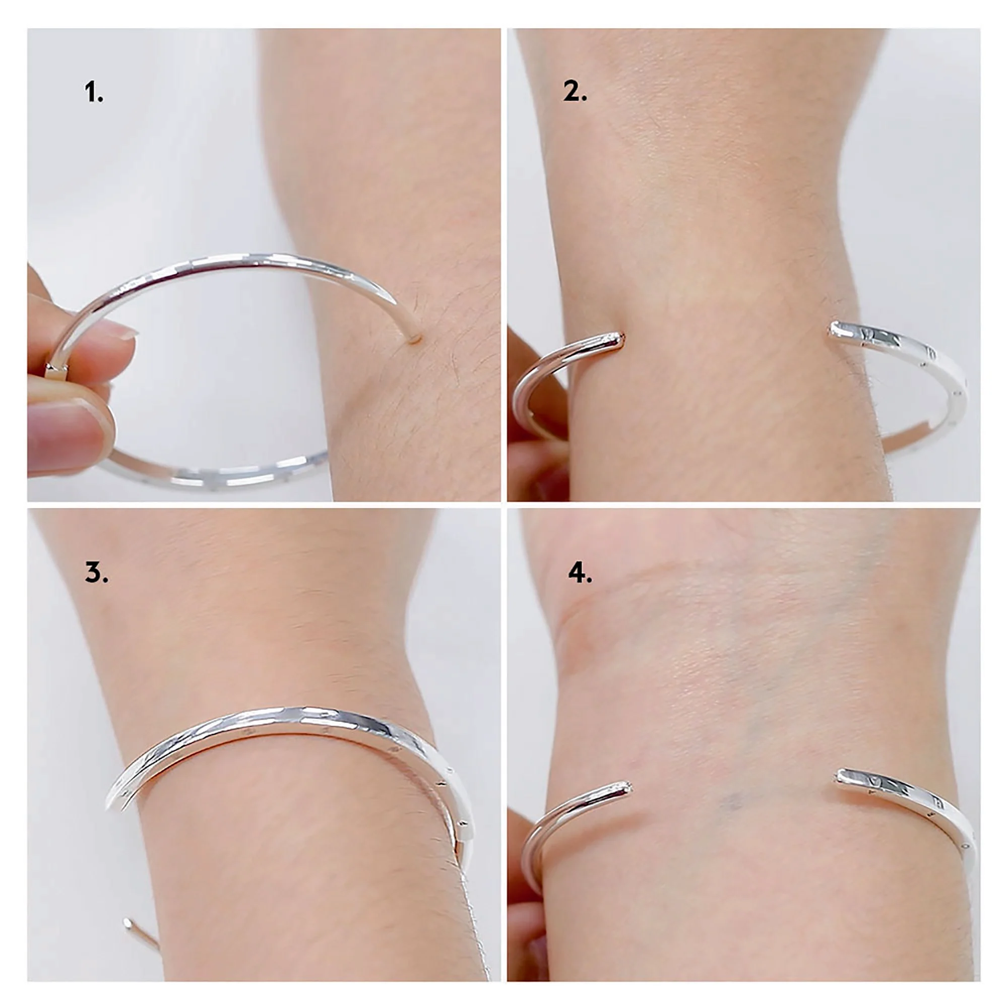Pandora Logo 14K Rose Gold-Plated Open Bangle - Image 4