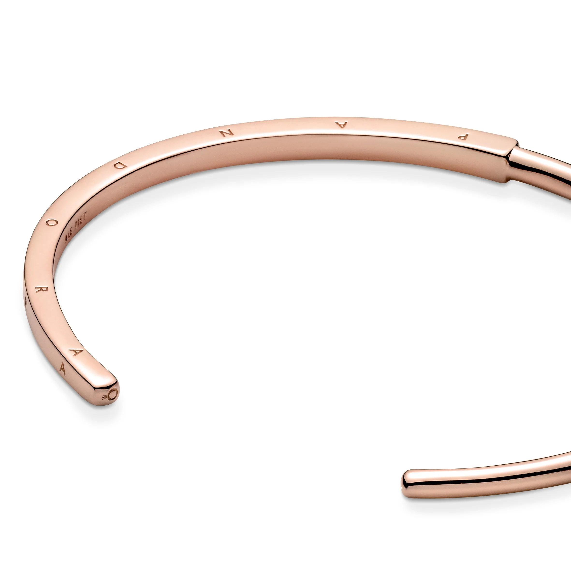 Pandora Logo 14K Rose Gold-Plated Open Bangle - Image 5