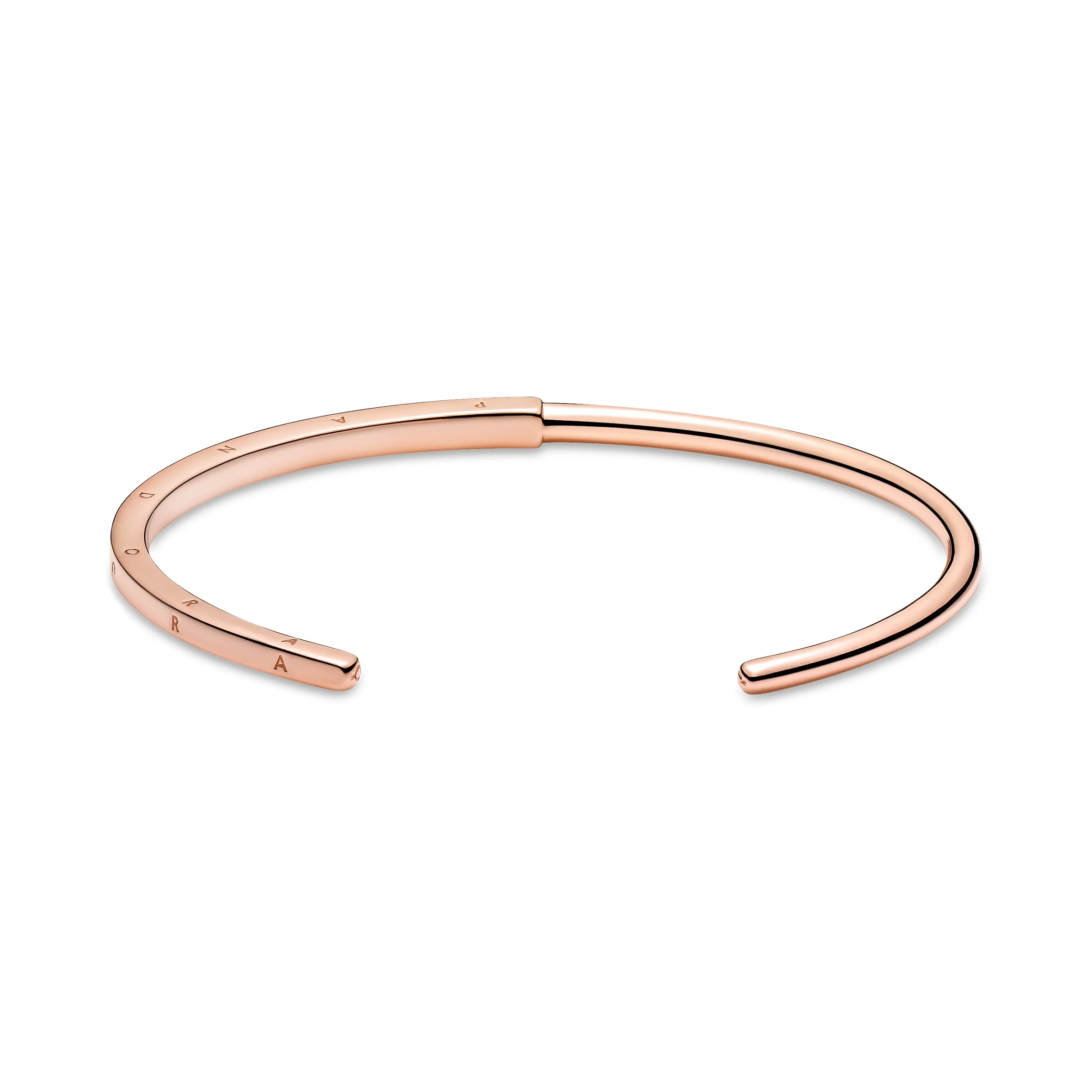 Pandora Logo 14K Rose Gold-Plated Open Bangle - Image 6