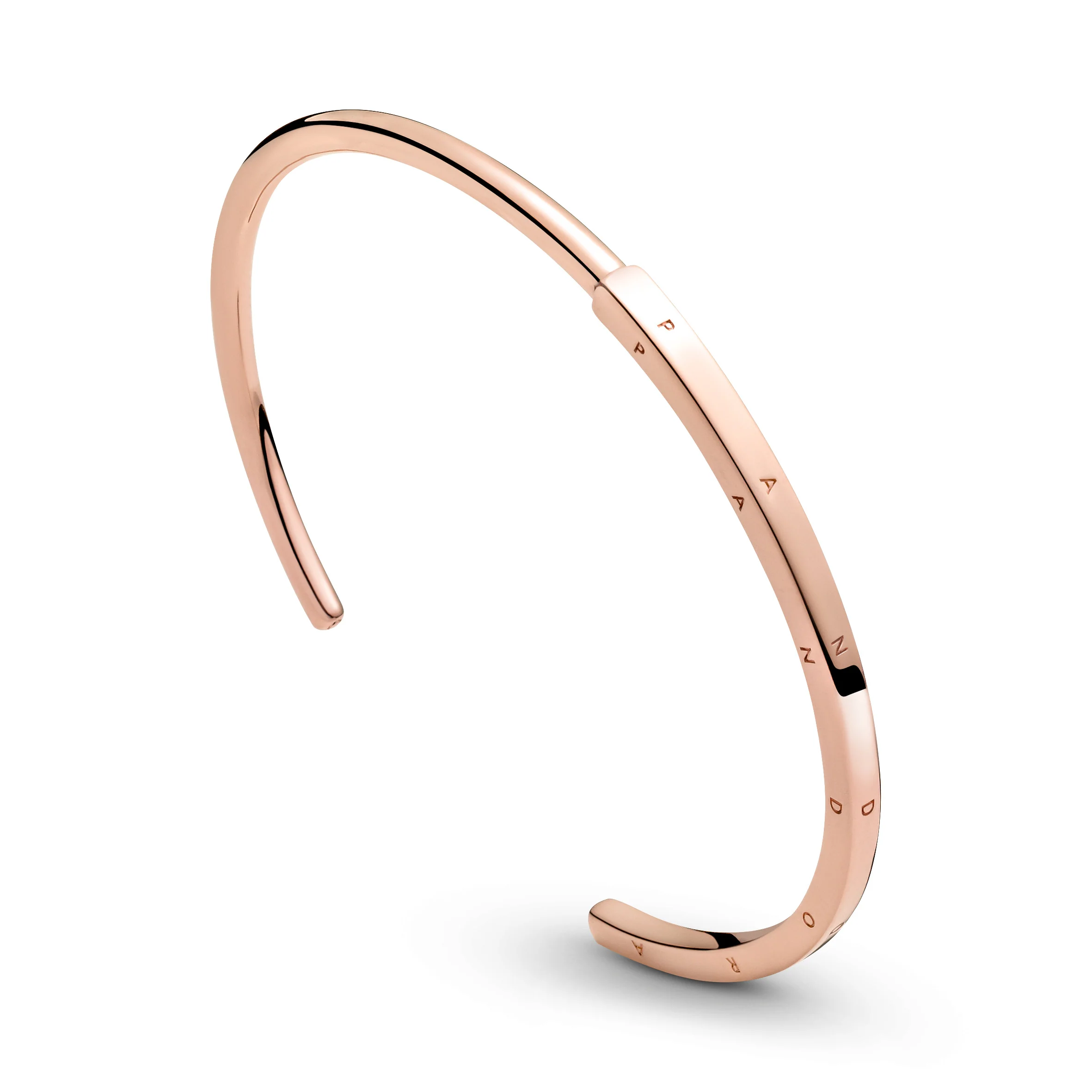 Pandora Logo 14K Rose Gold-Plated Open Bangle - Image 7