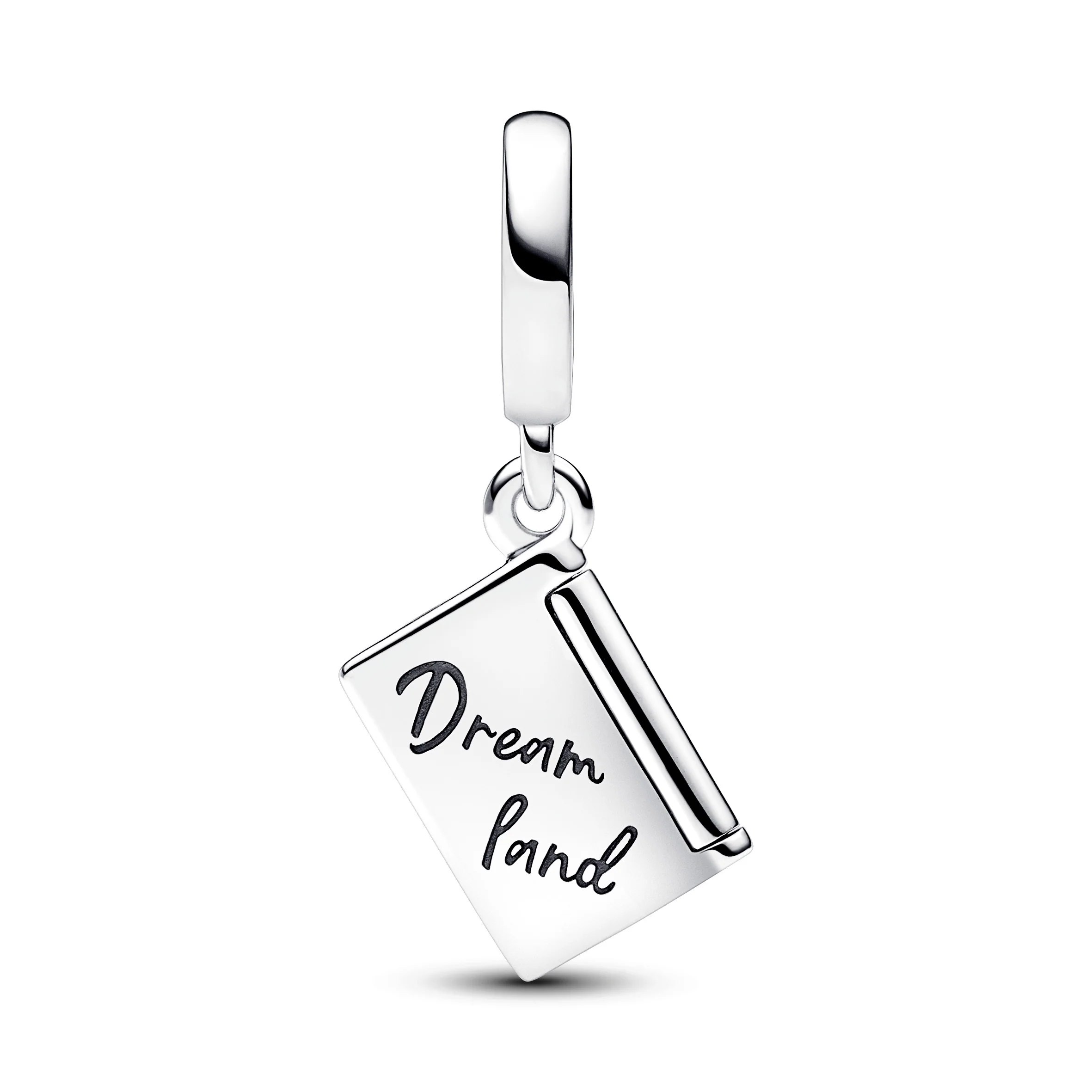 Passport Sterling Silver Dangle With Clear Cubic Zirconia And Shaded Blue Enamel - Image 3
