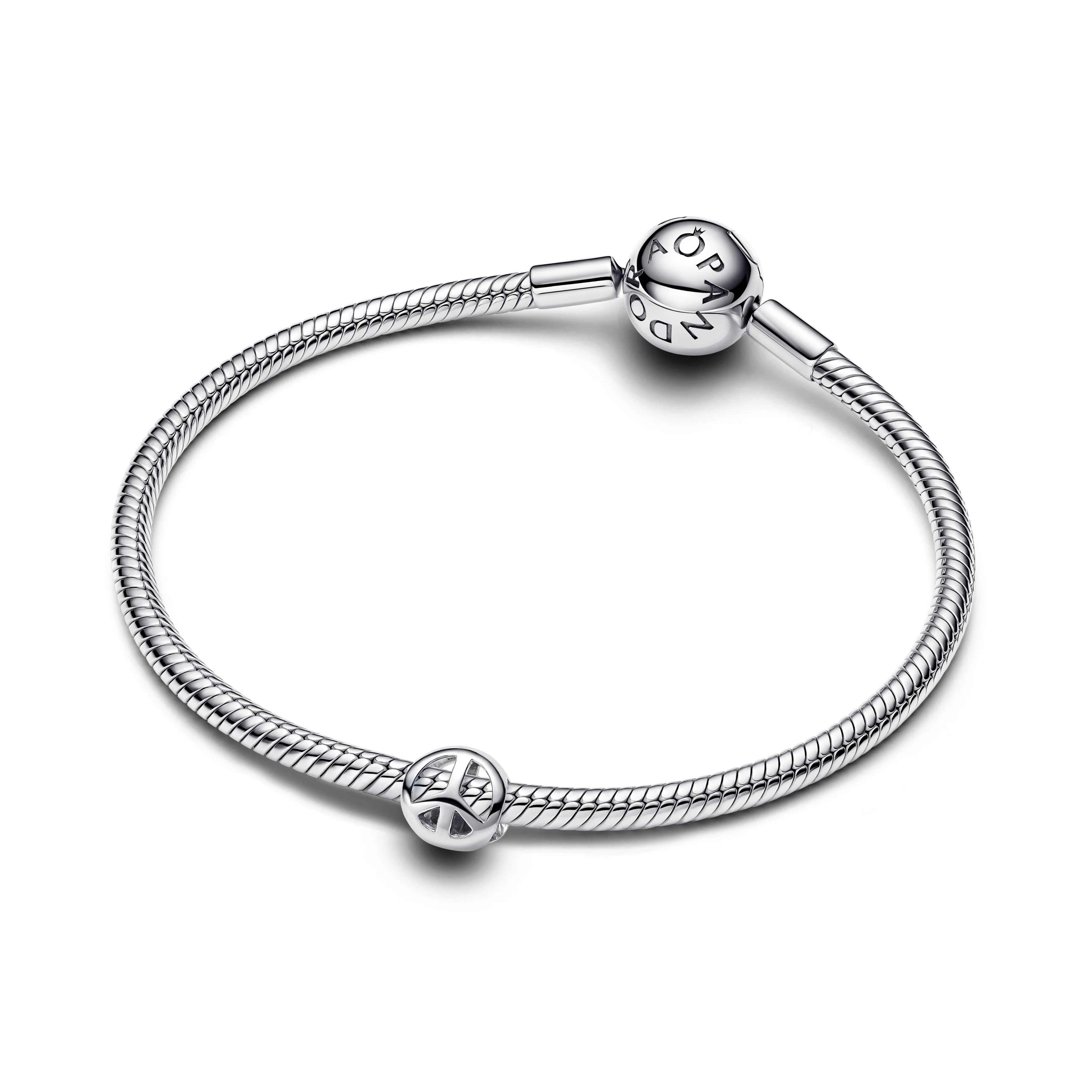 Peace Symbol Sterling Silver Mini Charm - Image 3