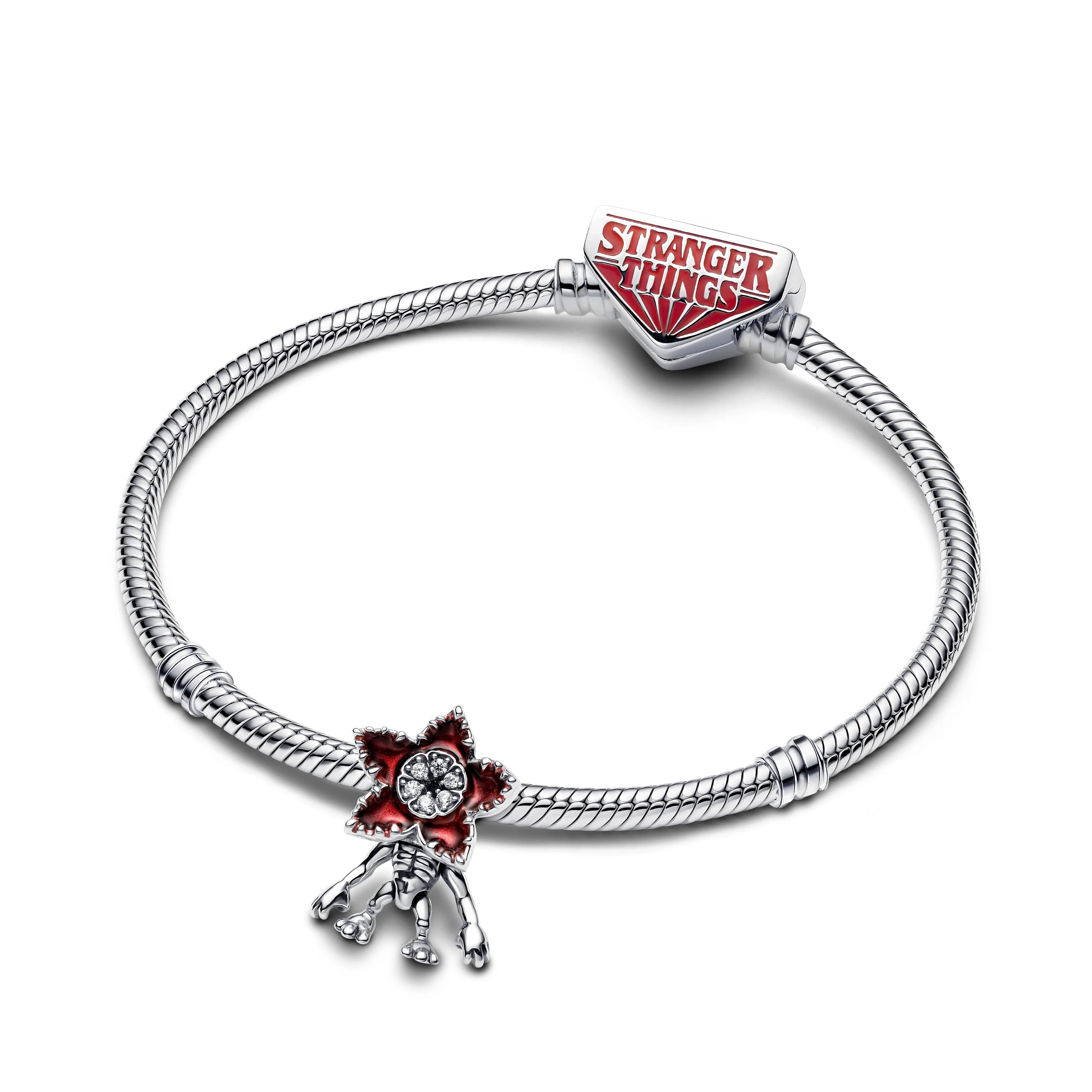 Project Red Sterling Silver Charm With Clear Cubic Zirconia, Black And Pearlescent Red Enamel - Image 5