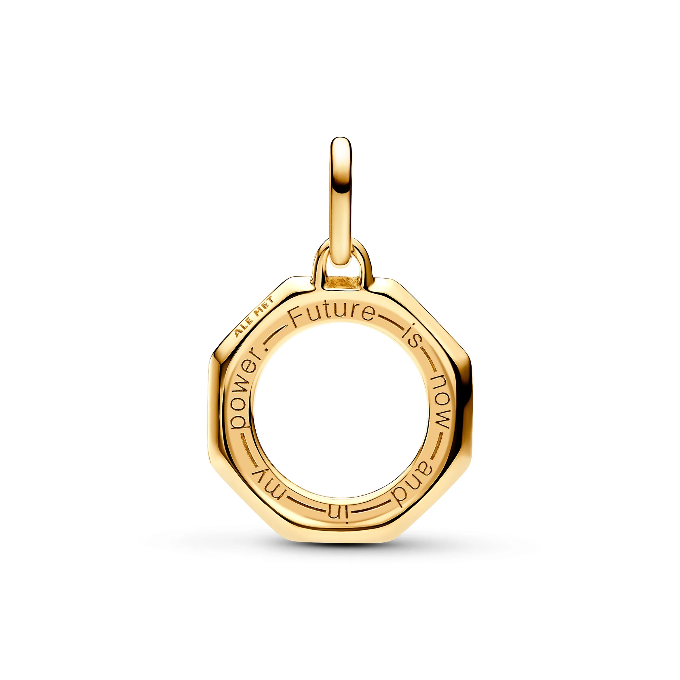 Rainbow 14K Gold-Plated Medallion With Green, Pink, Blue, Red, Purple, Orange And Yellow Crystal - Image 4