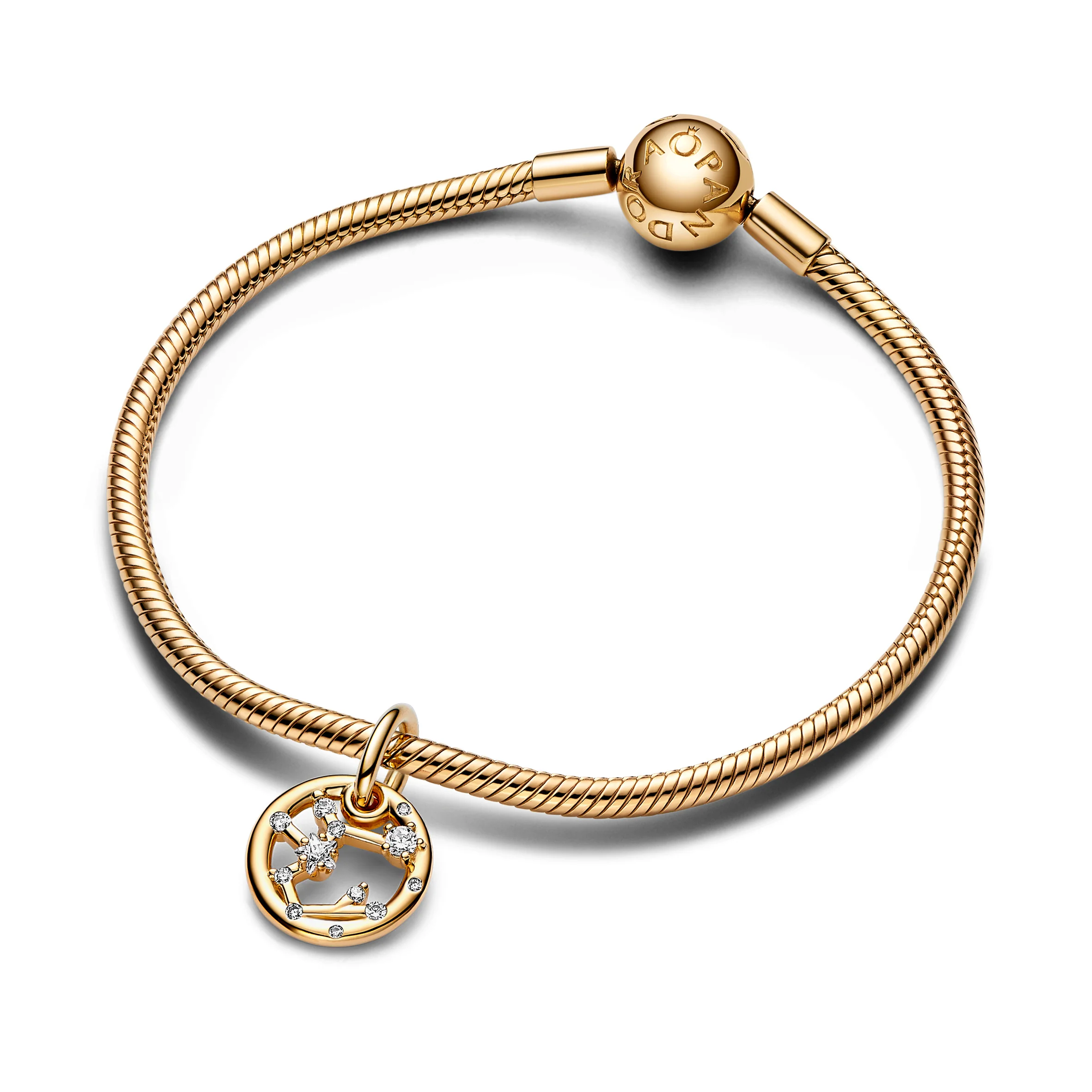 Sagittarius Zodiac 14K Gold-Plated Dangle With Clear Cubic Zirconia - Image 5