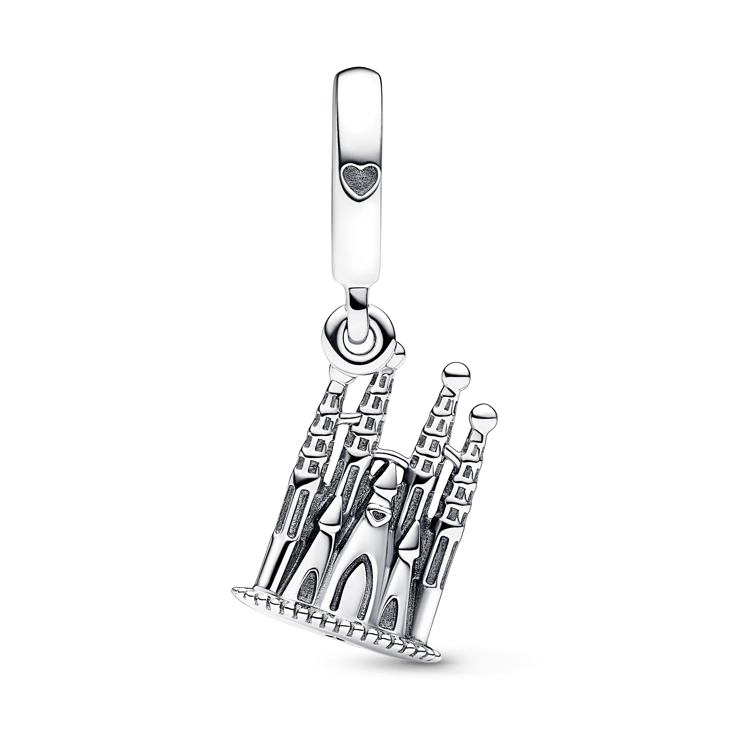 Sagrada Familia Sterling Silver Dangle With Clear Cubic Zirconia - Image 2