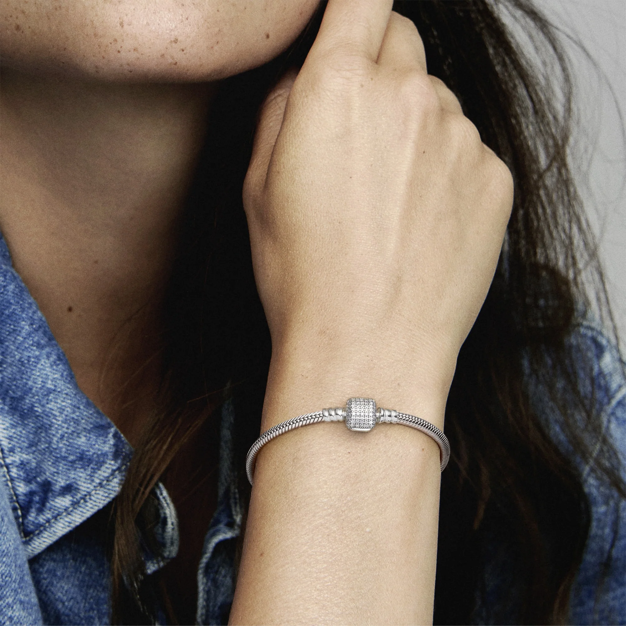 Silver Bracelet With Clear Cubic Zirconia - Image 3