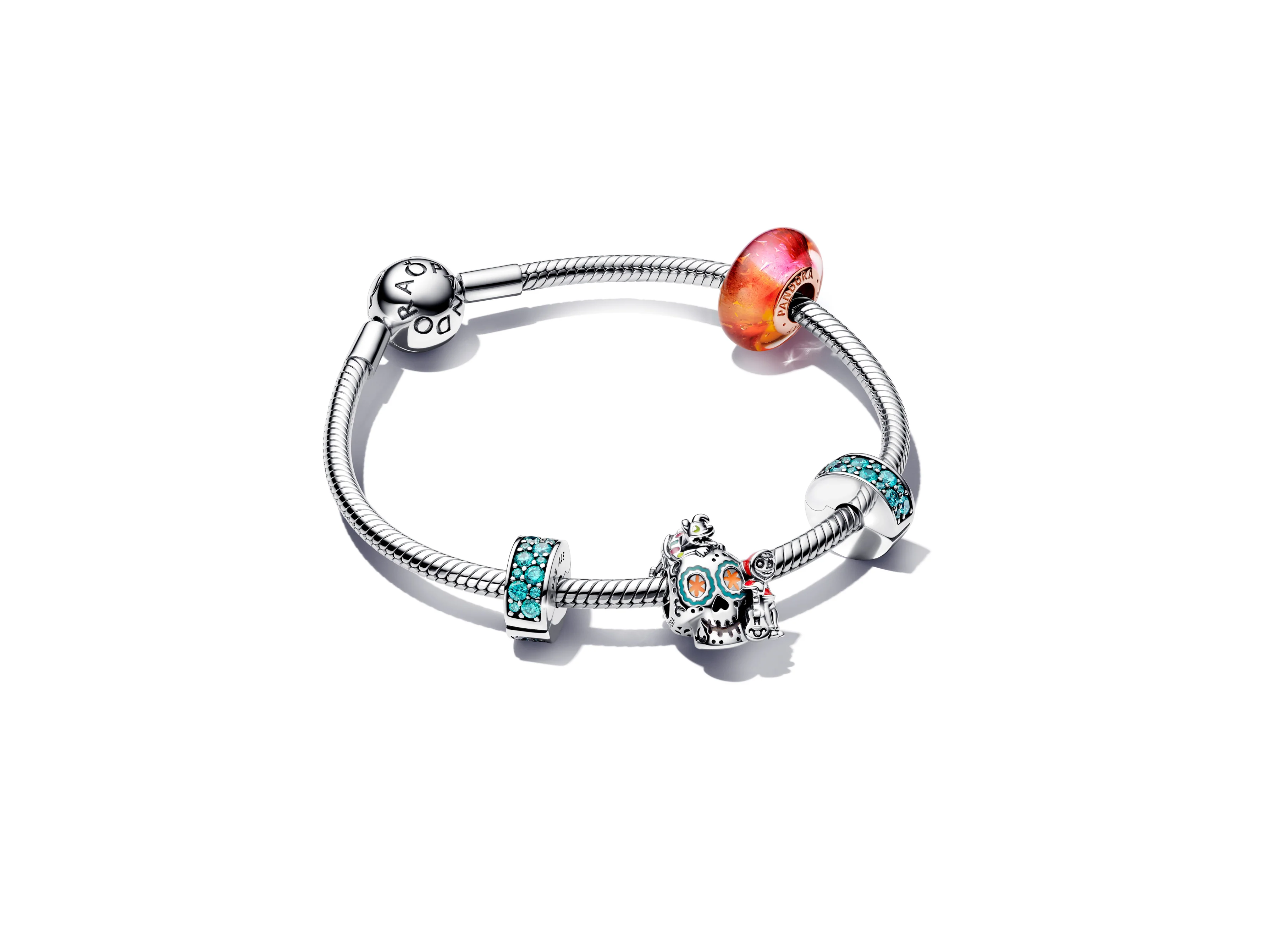 Silver Clip With Teal Cubic Zirconia And Silicone Grip - Image 4