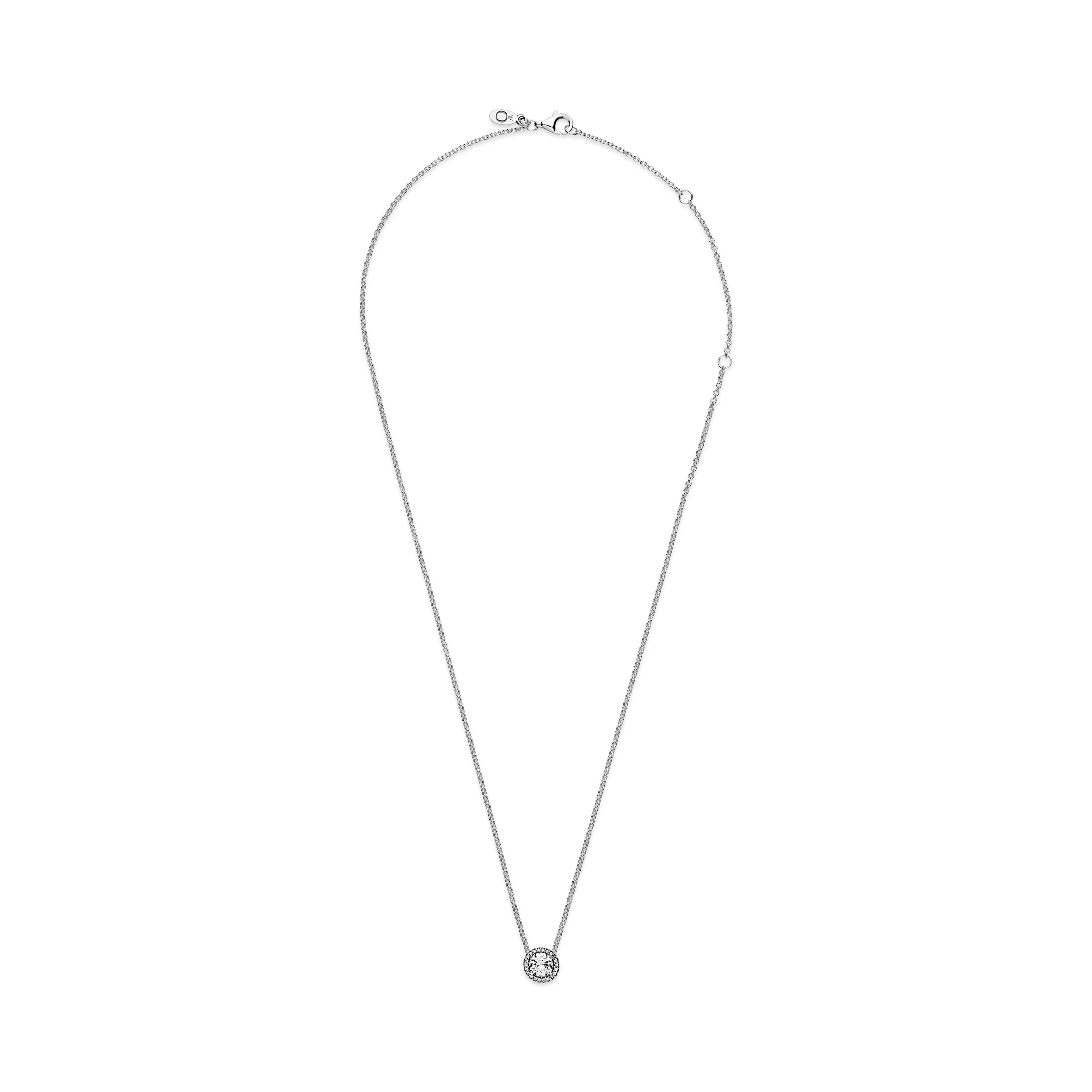 Silver Necklace With Clear Cubic Zirconia - Image 5