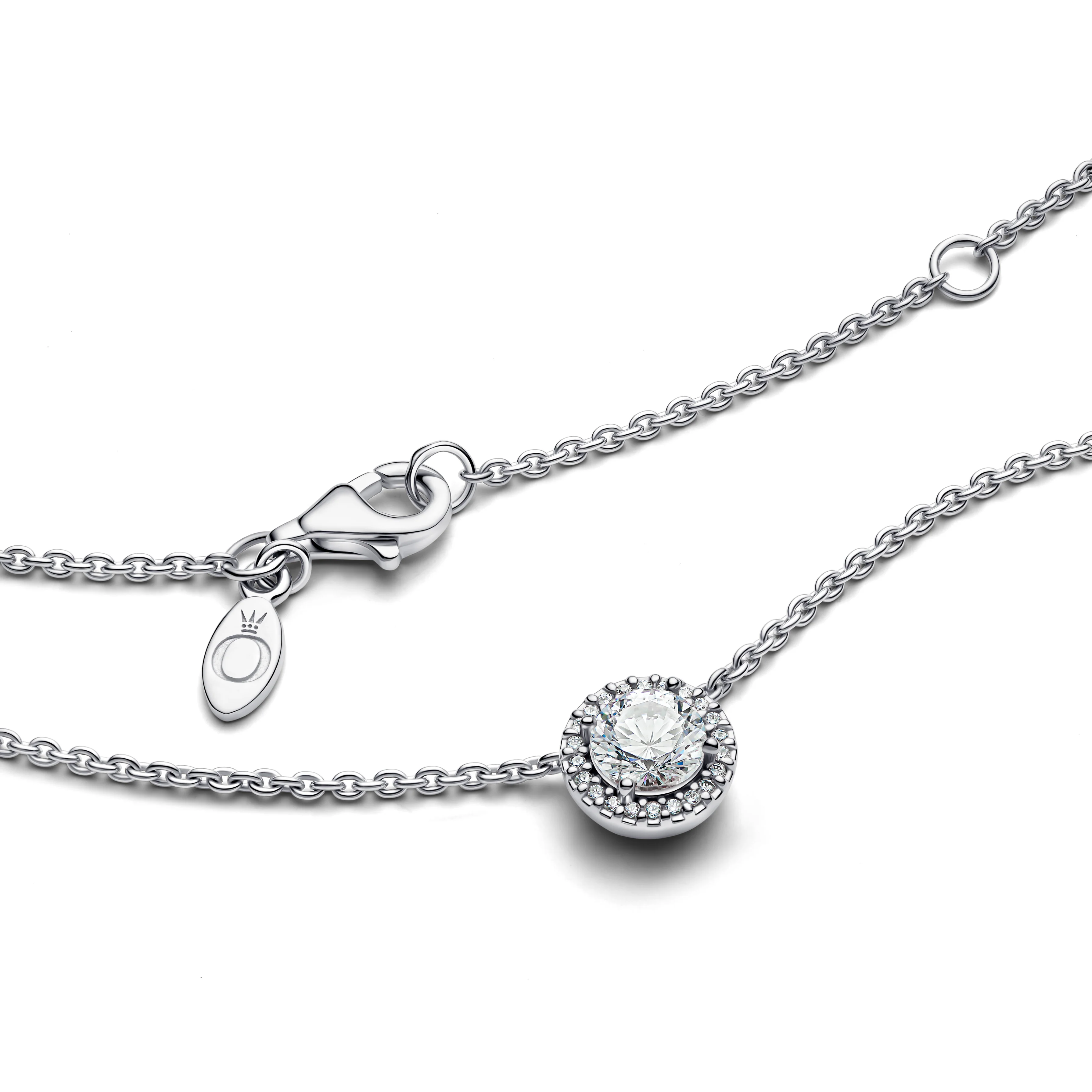 Silver Necklace With Clear Cubic Zirconia - Image 7