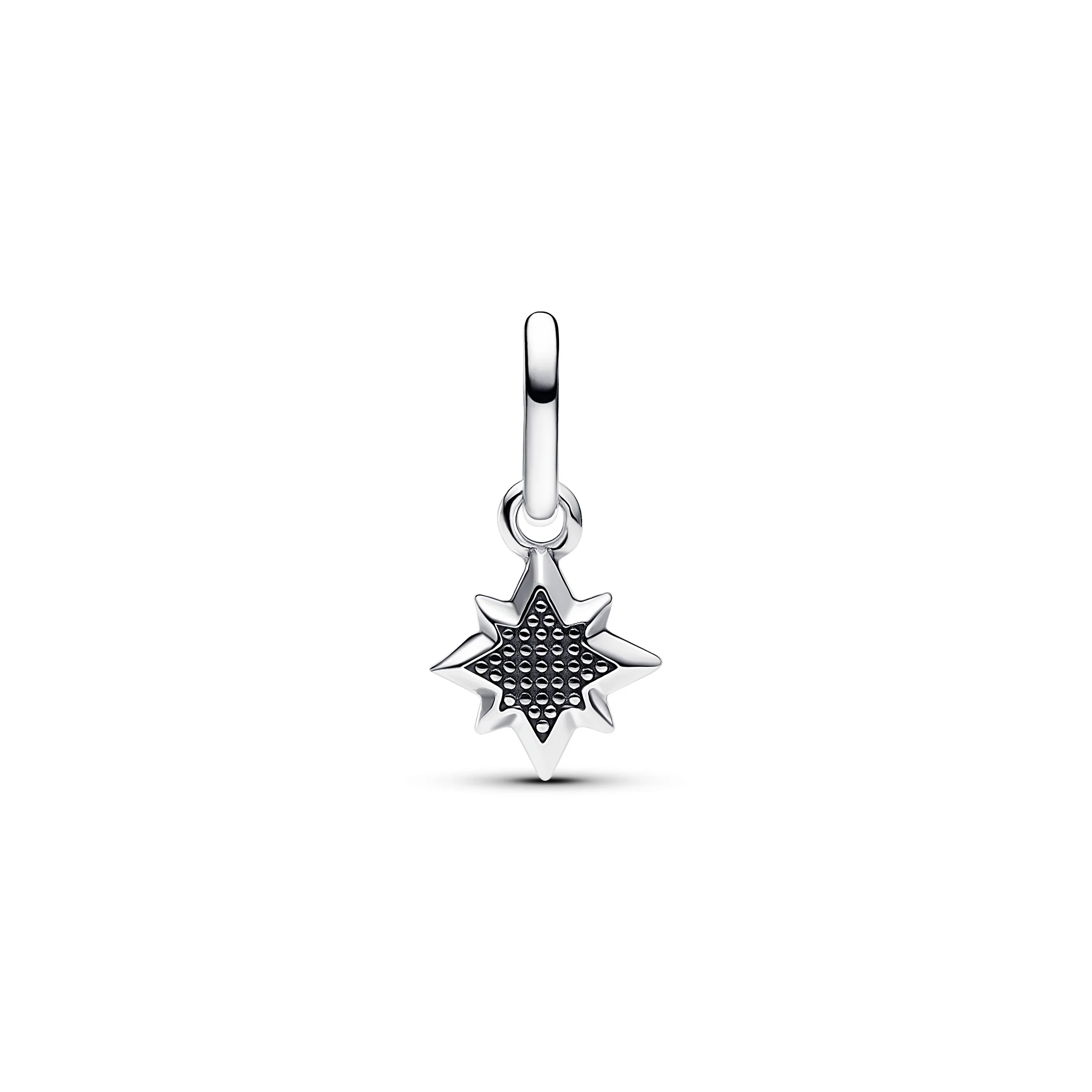 Star Sterling Silver Mini Dangle With Clear Cubic Zirconia - Image 4