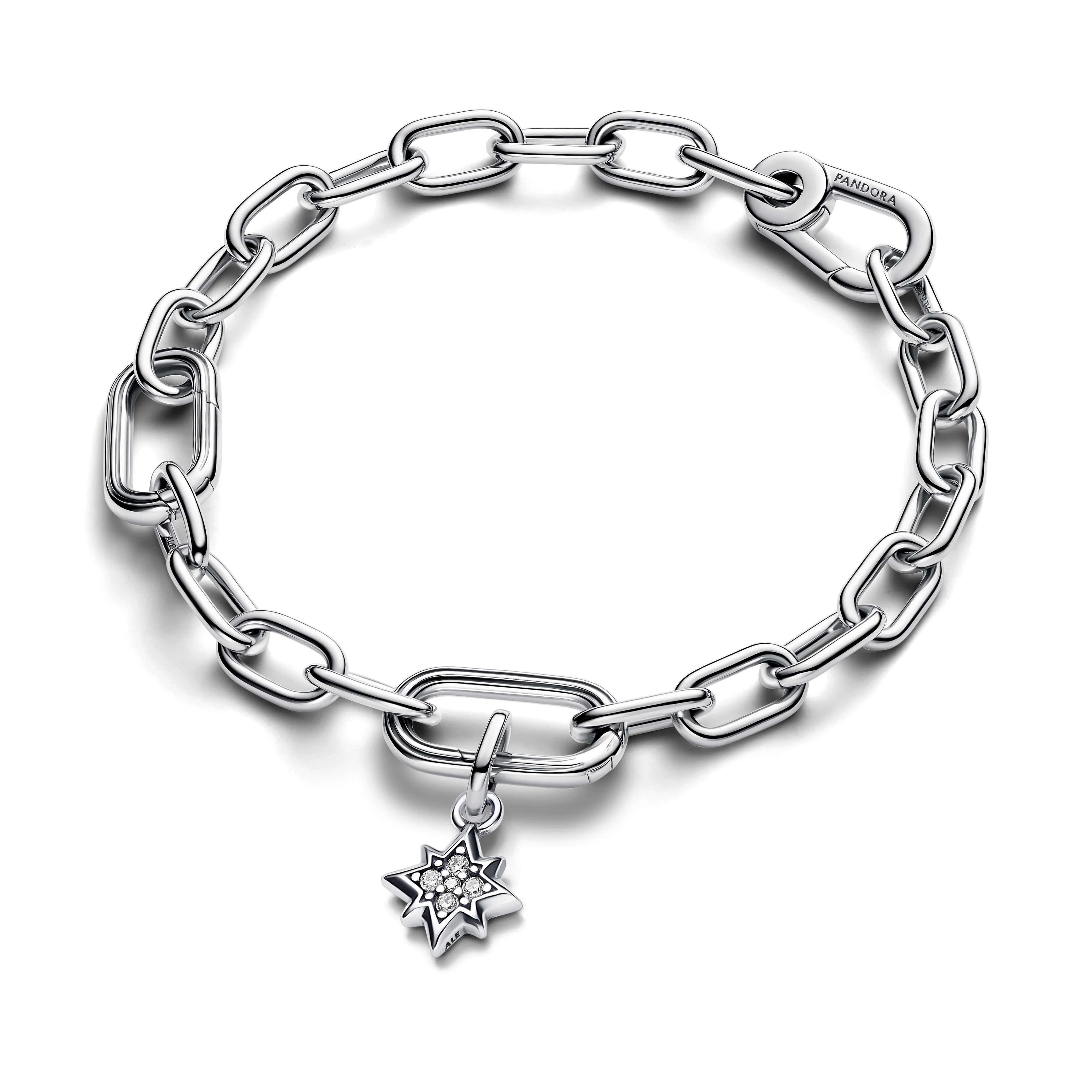 Star Sterling Silver Mini Dangle With Clear Cubic Zirconia - Image 5