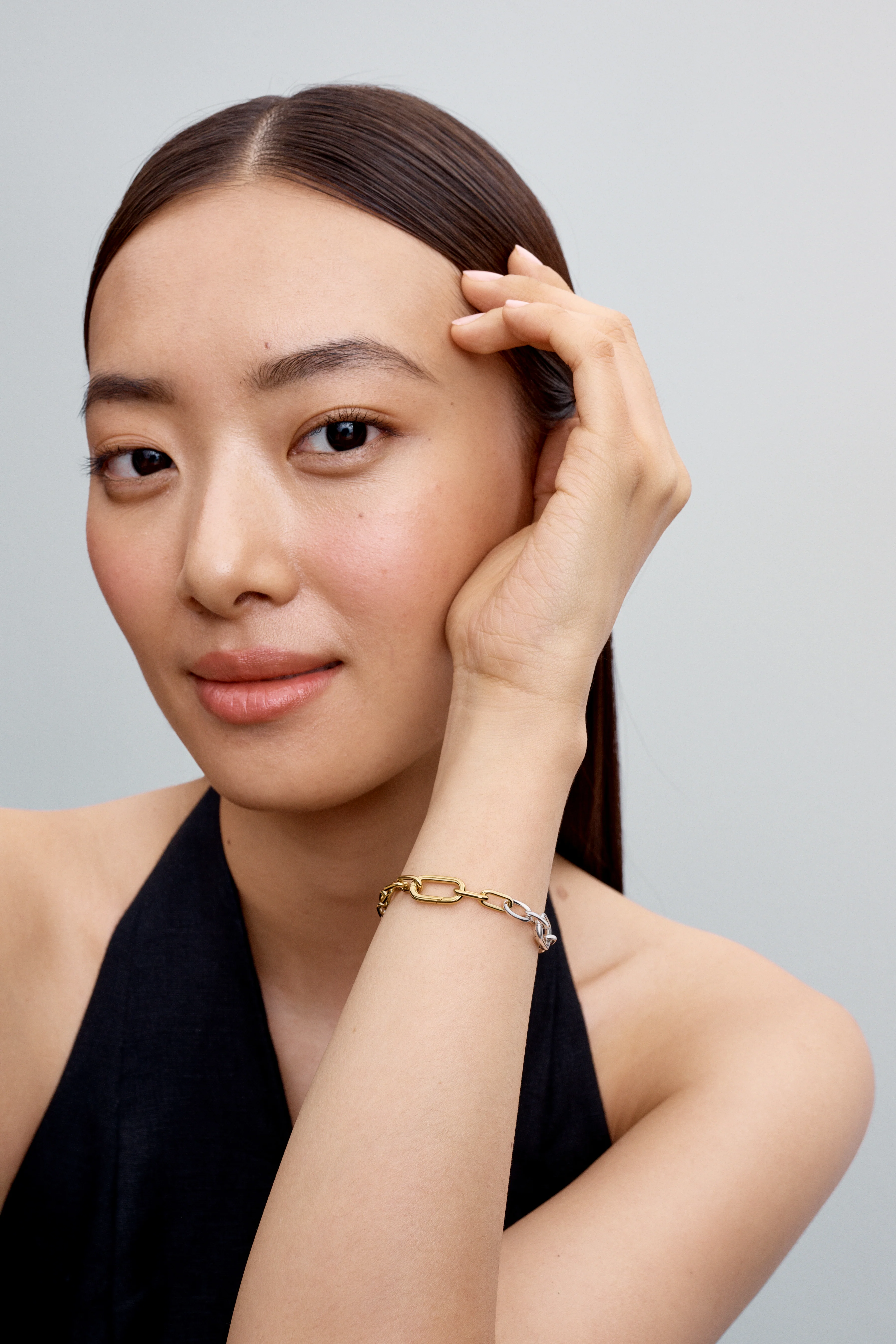 Sterling Silver And 14K Gold-Plated Link Bracelet - Image 3
