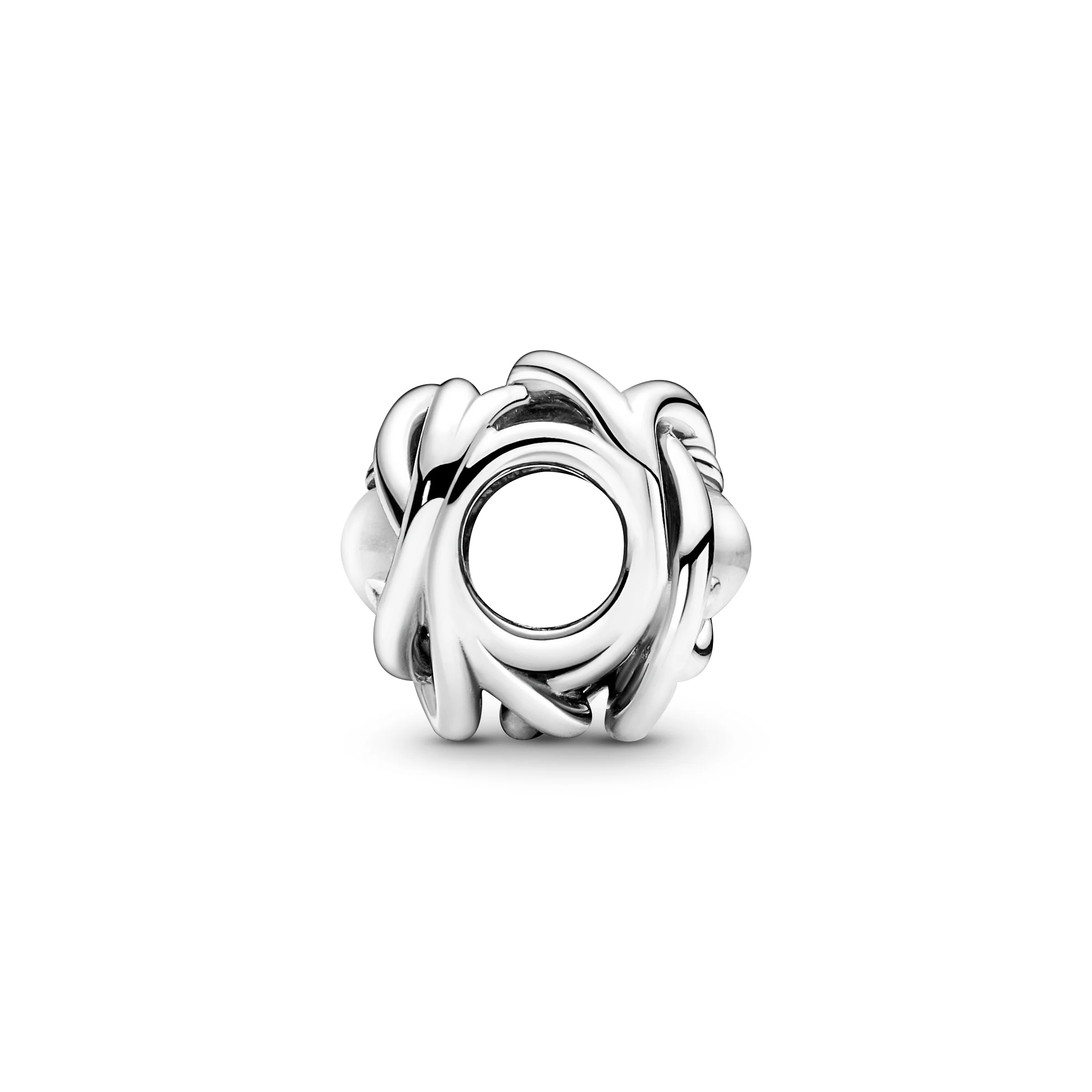 Sterling Silver Charm With Clear Cubic Zirconia - Image 5