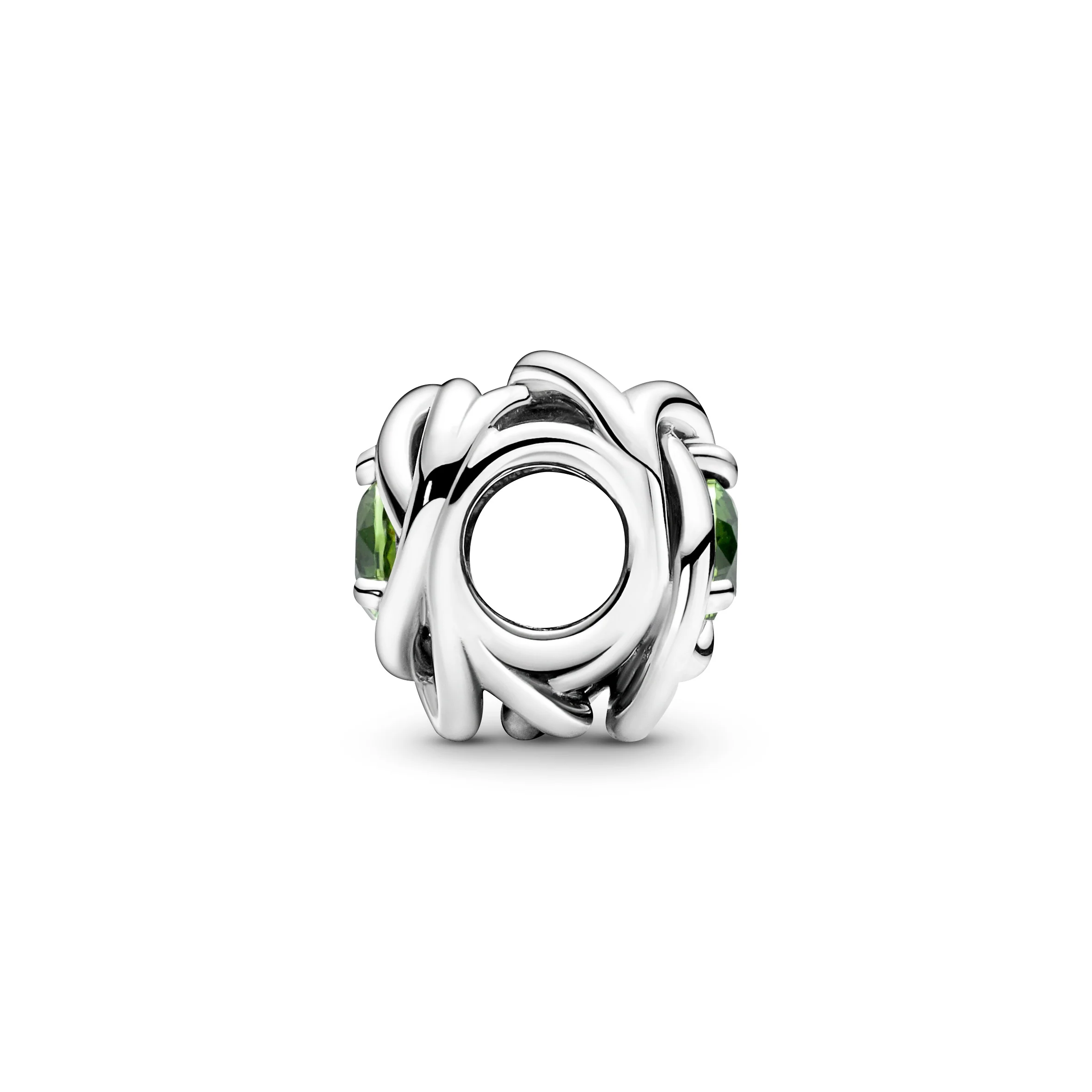 Sterling Silver Charm With Spring Green Crystal - Image 5