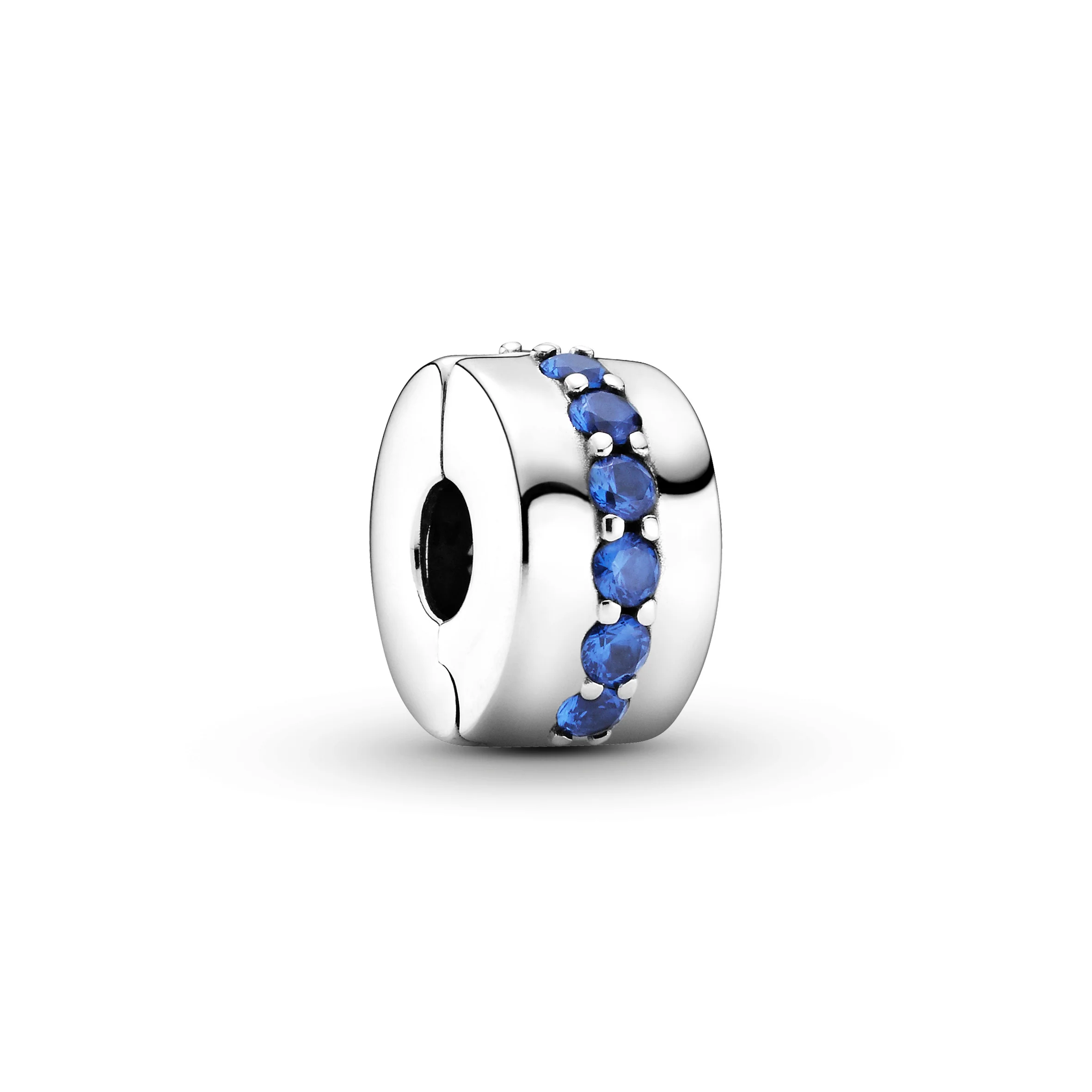 Sterling Silver Clip With Stellar Blue Crystal - Image 5