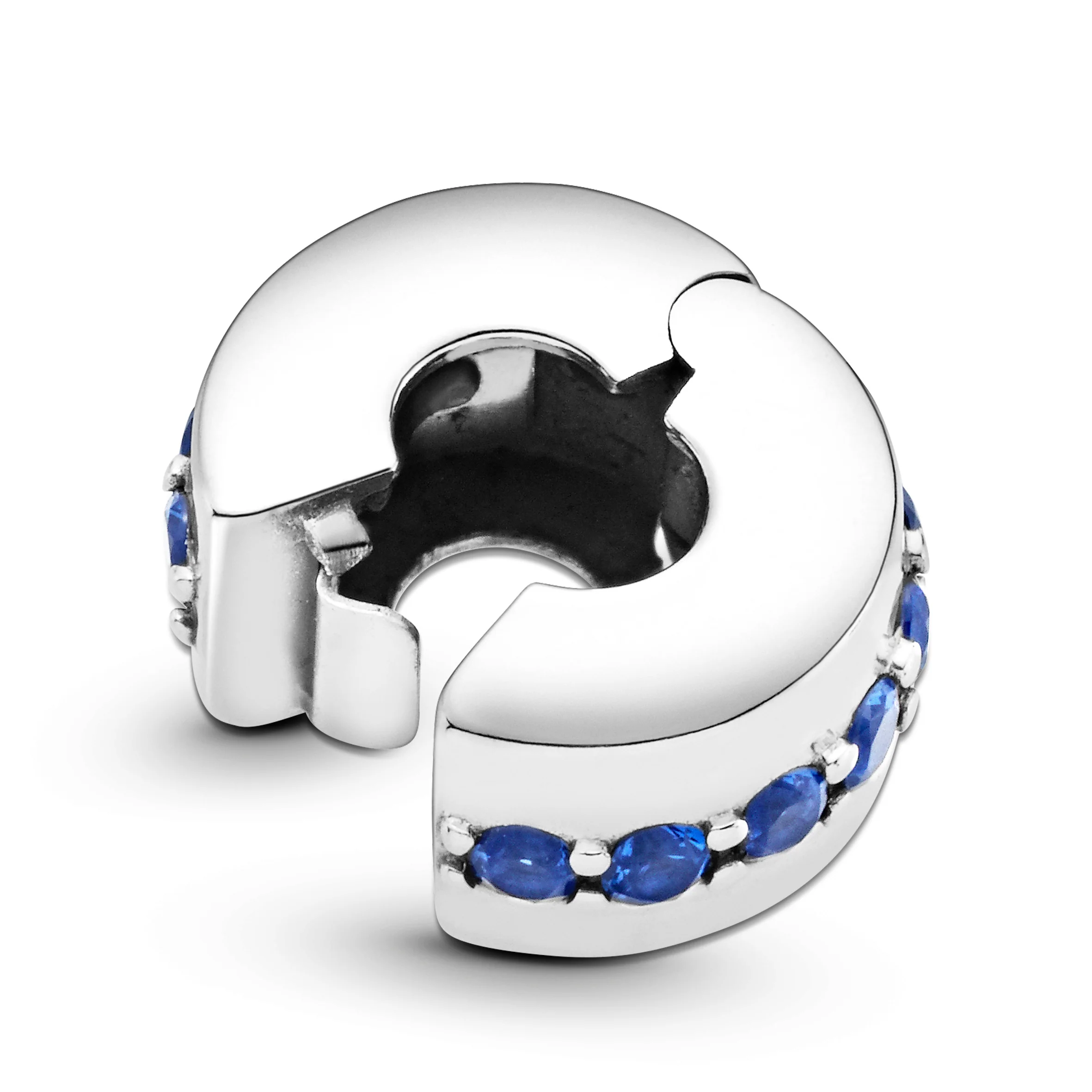 Sterling Silver Clip With Stellar Blue Crystal - Image 6