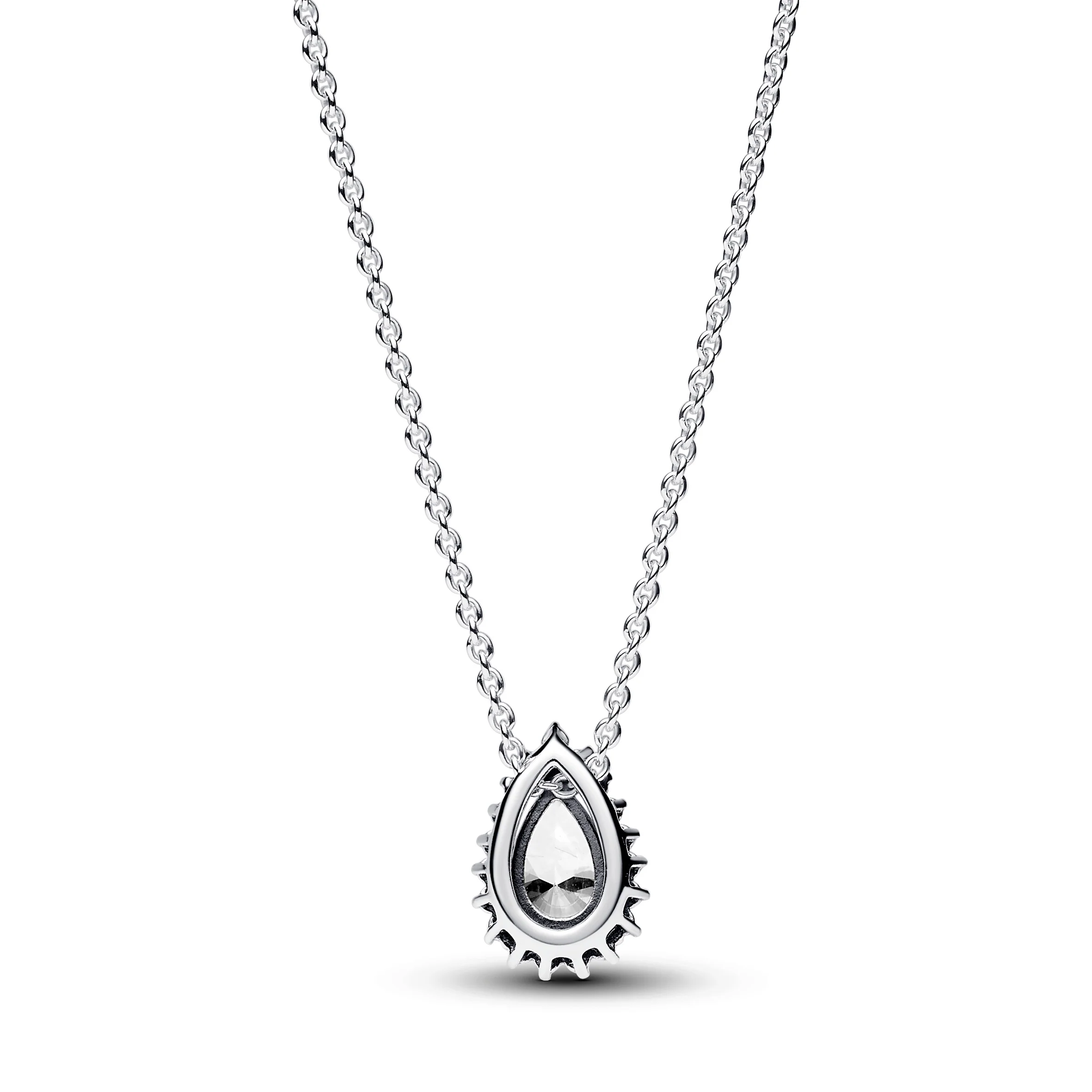 Sterling Silver Collier With Clear Cubic Zirconia - Image 4