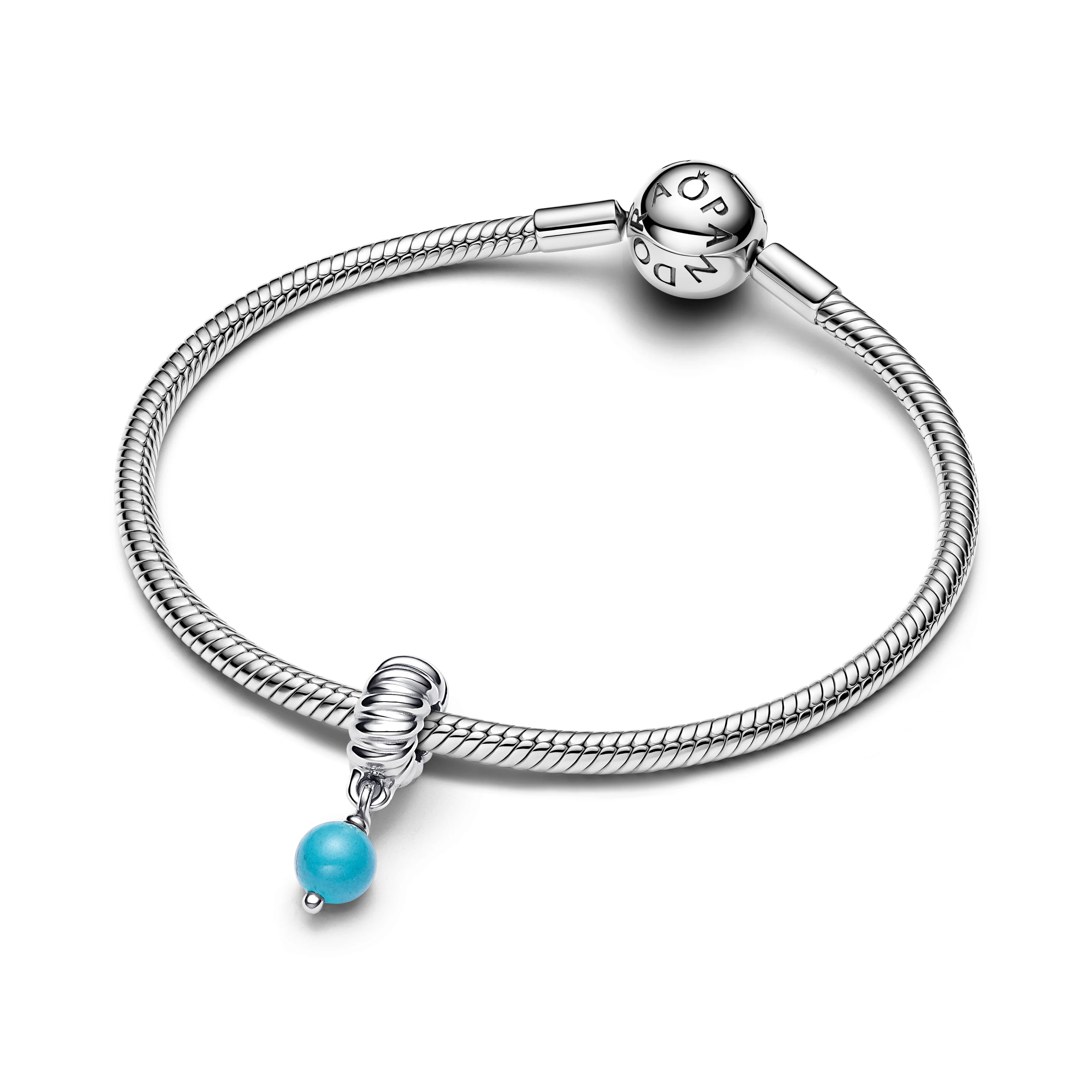 Sterling Silver Dangle With Imitation Turquoise - Image 4
