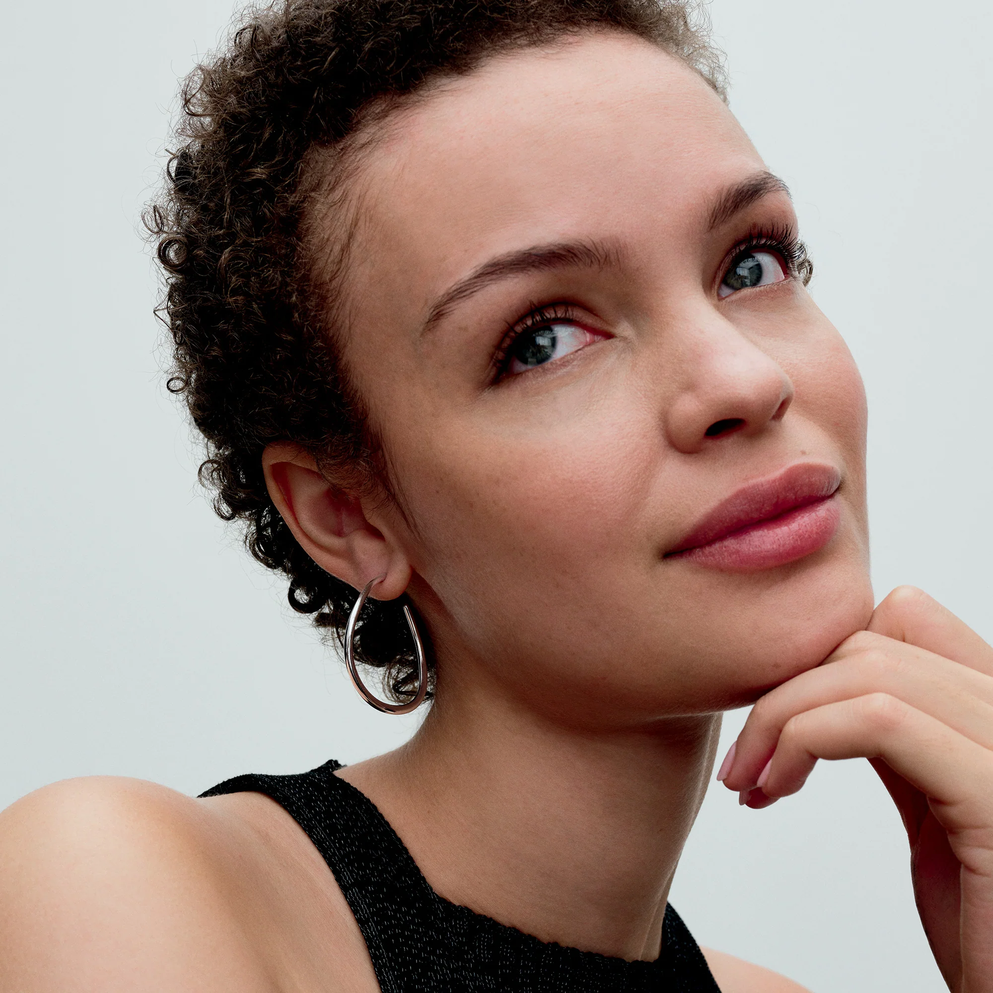 Sterling Silver Hoop Earrings - Image 2