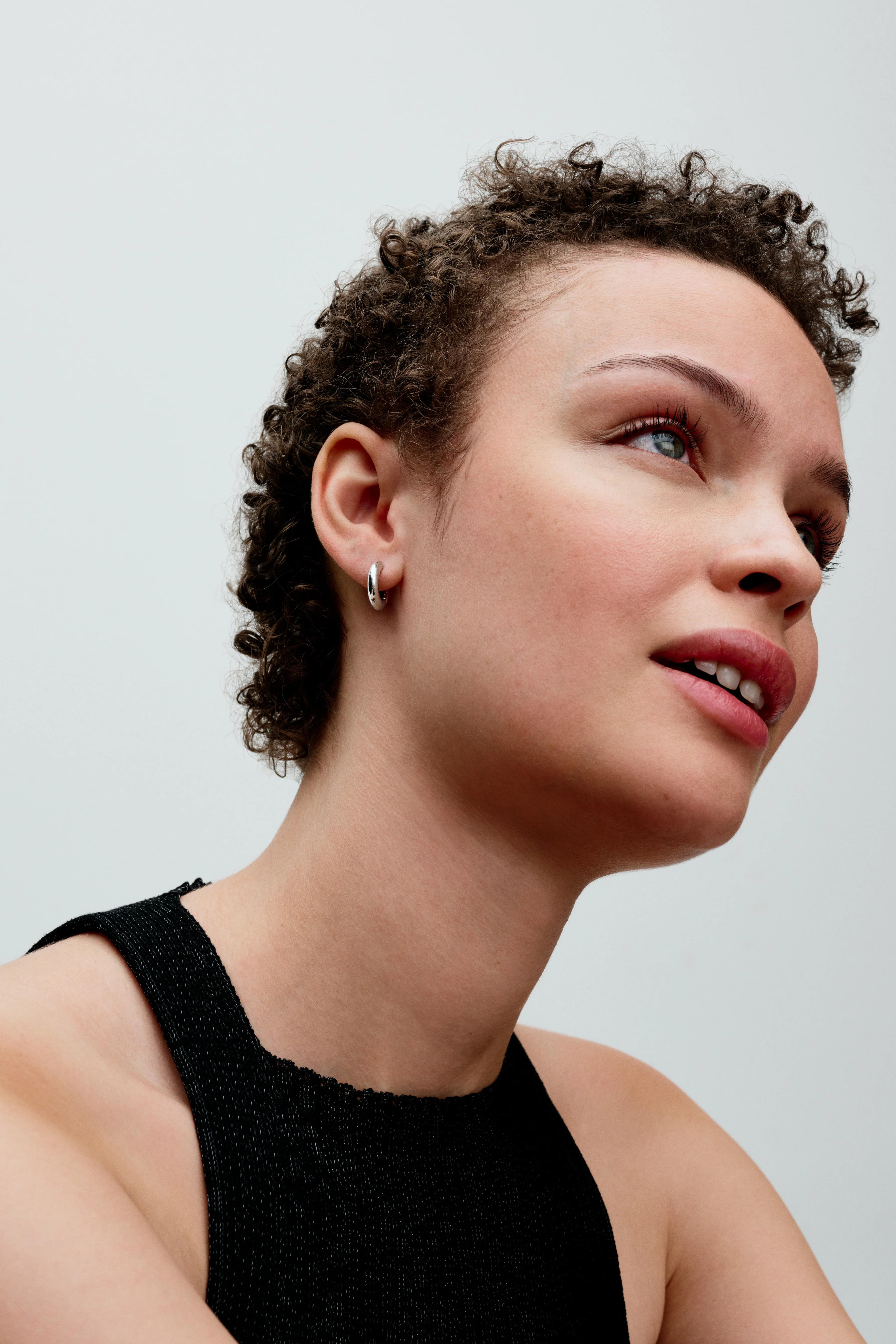 Sterling Silver Hoop Earrings - Image 2