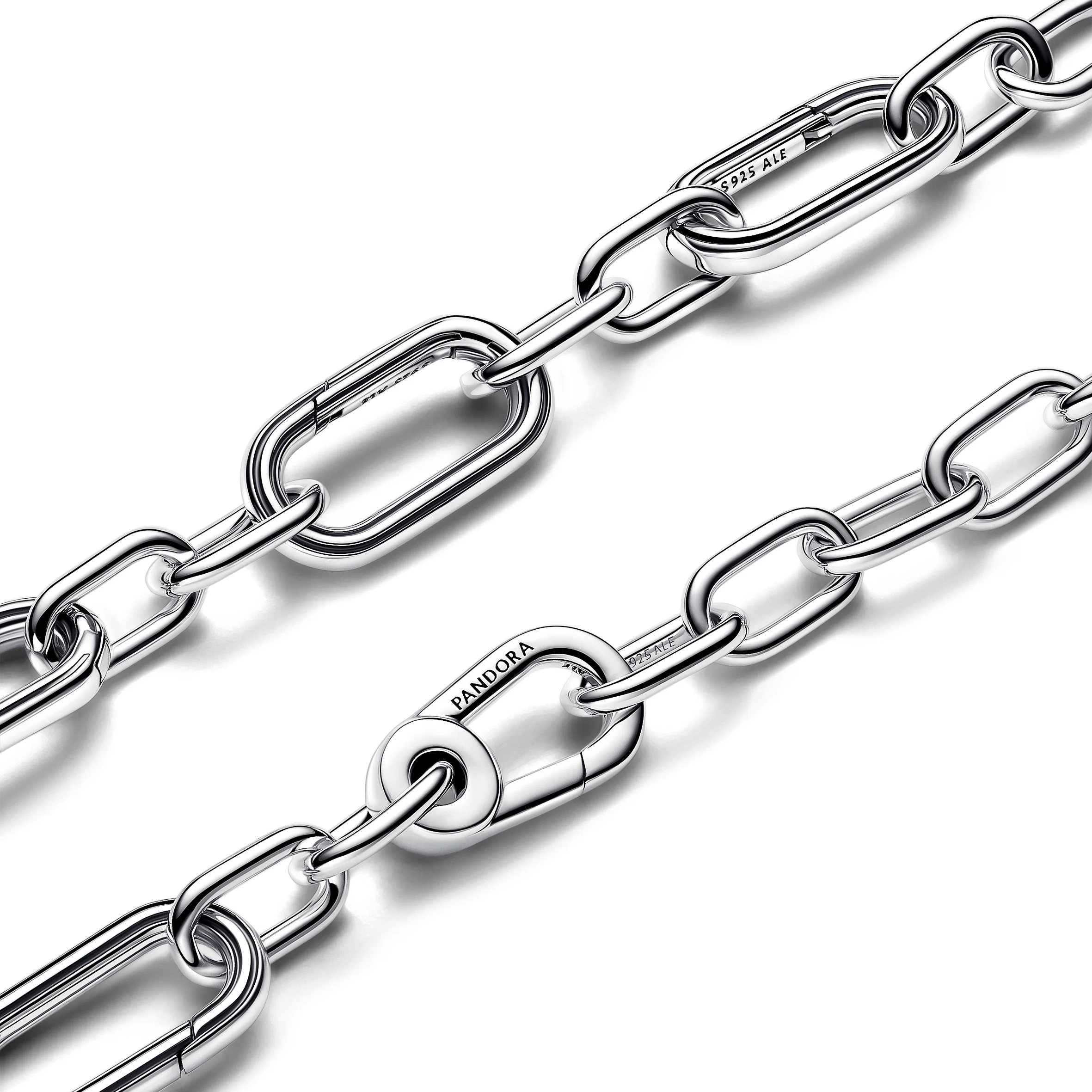 Sterling Silver Link Bracelet With 5 Openable Links - Image 4