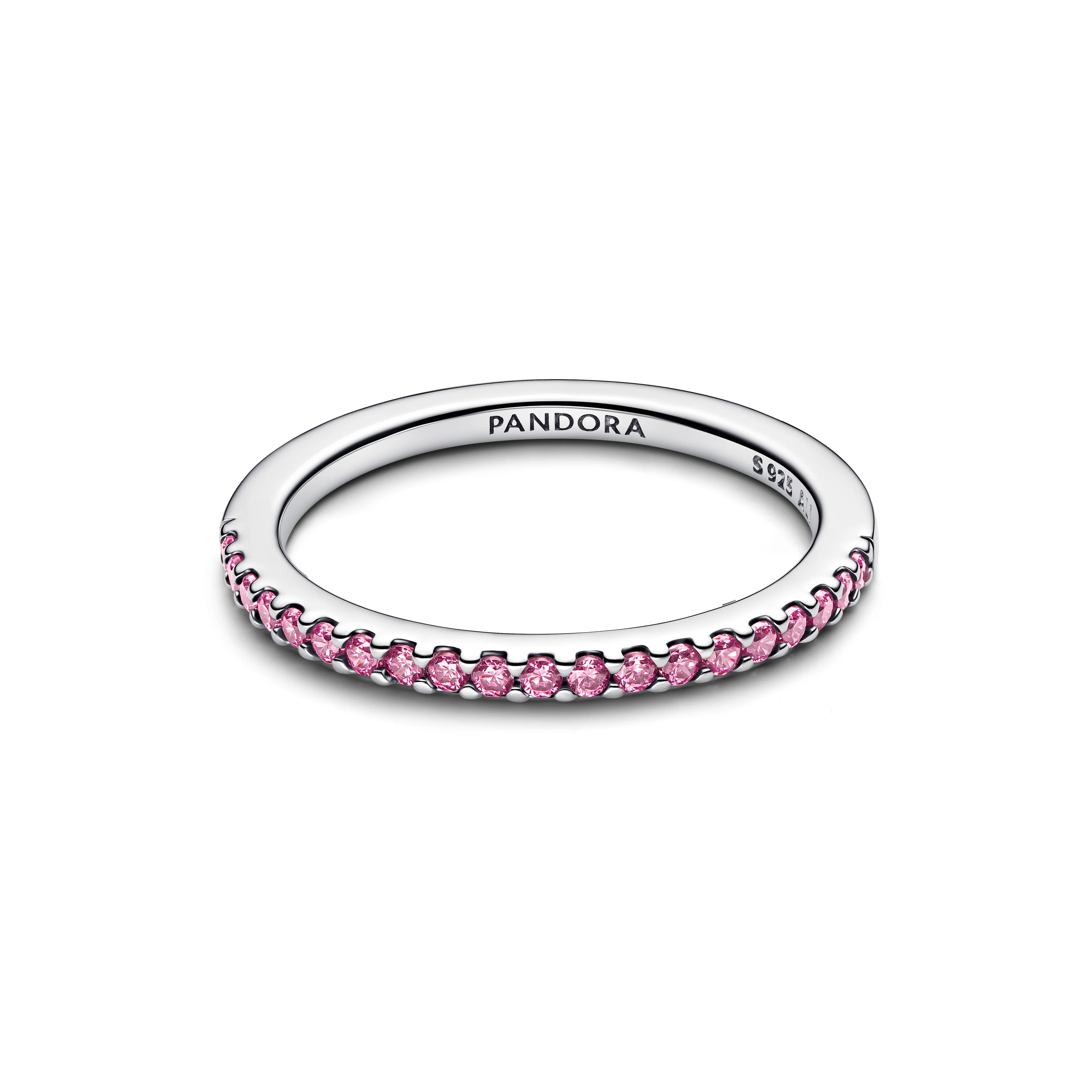 Sterling Silver Ring With Fancy Pink Cubic Zirconia - Image 4