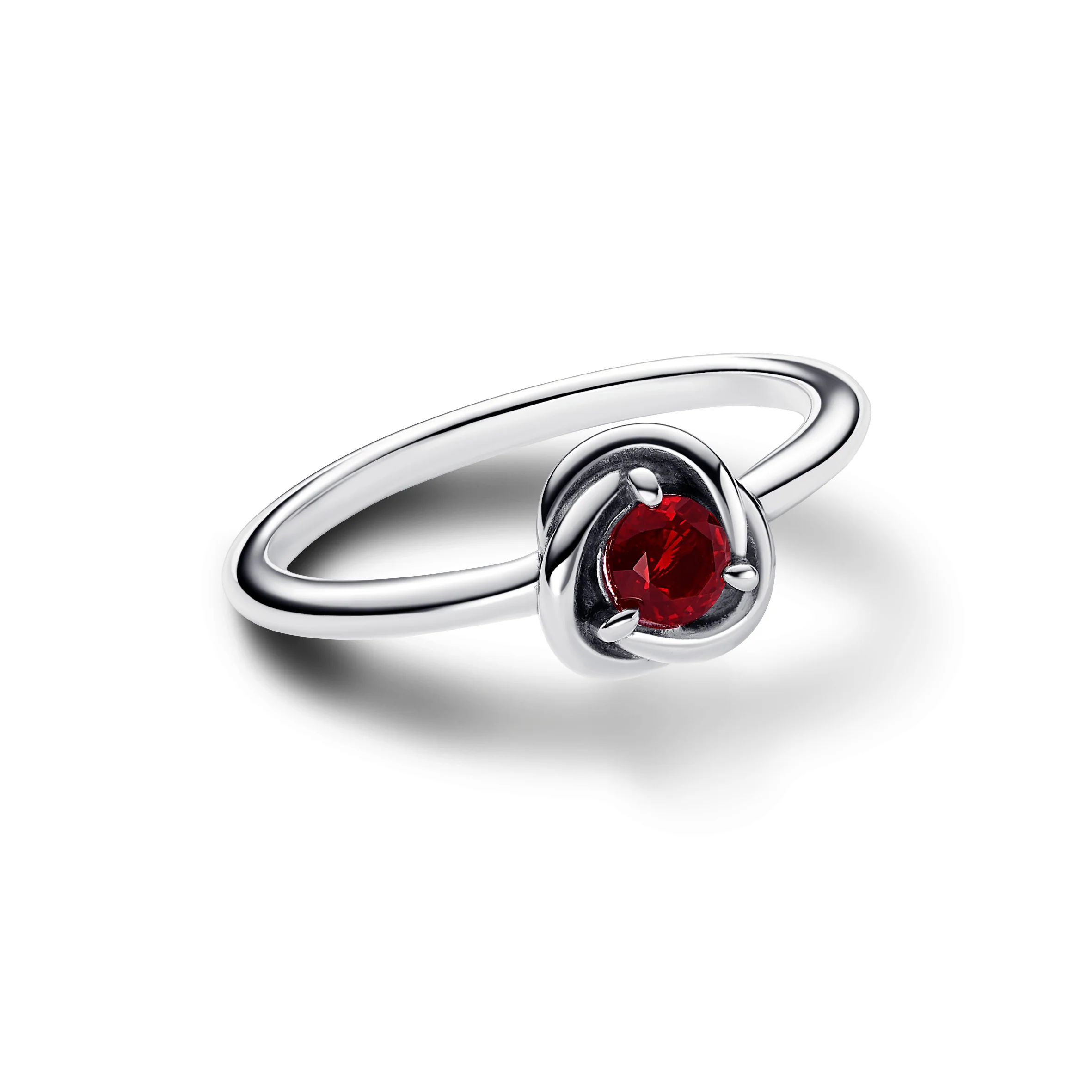 Sterling Silver Ring With Salsa Red Crystal - Image 3