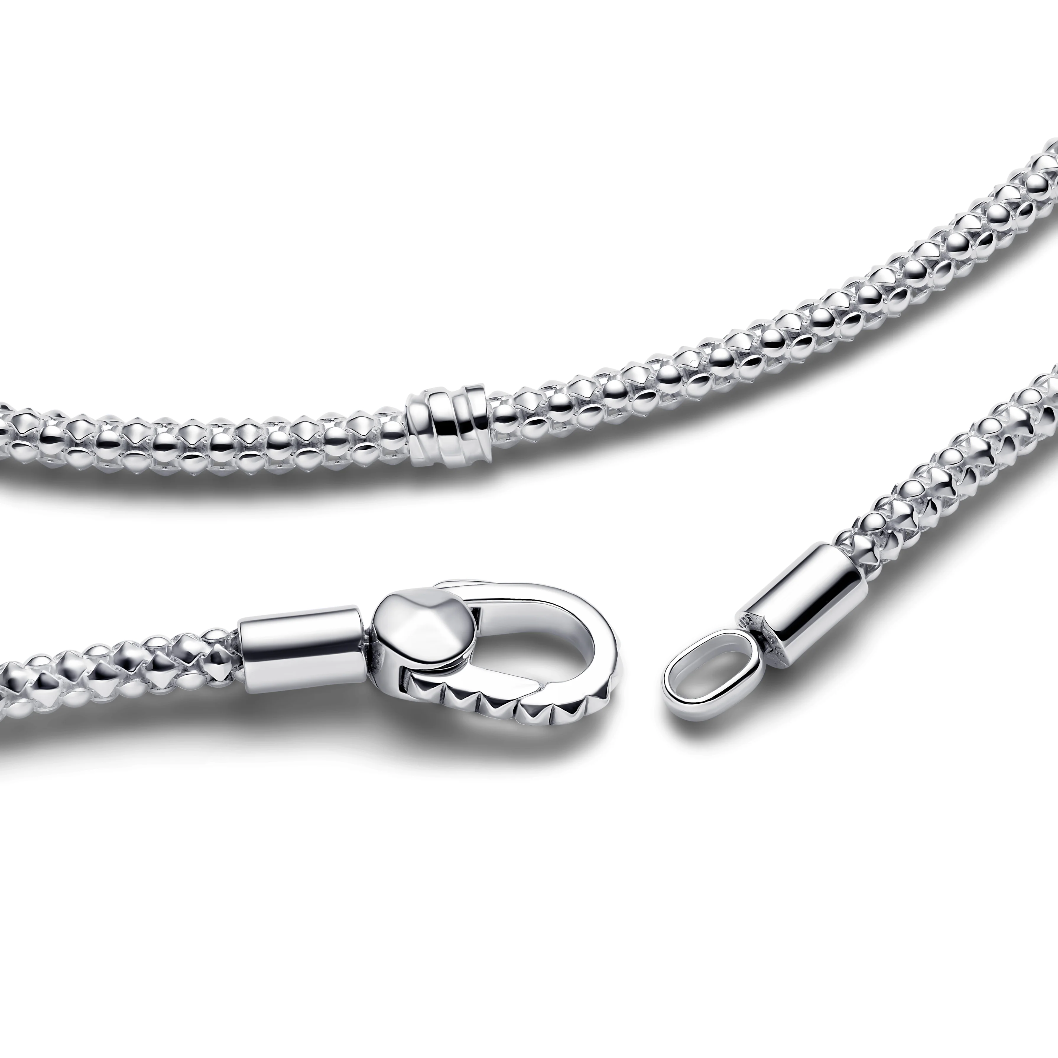 Studded Chain Sterling Silver Bracelet - Image 4