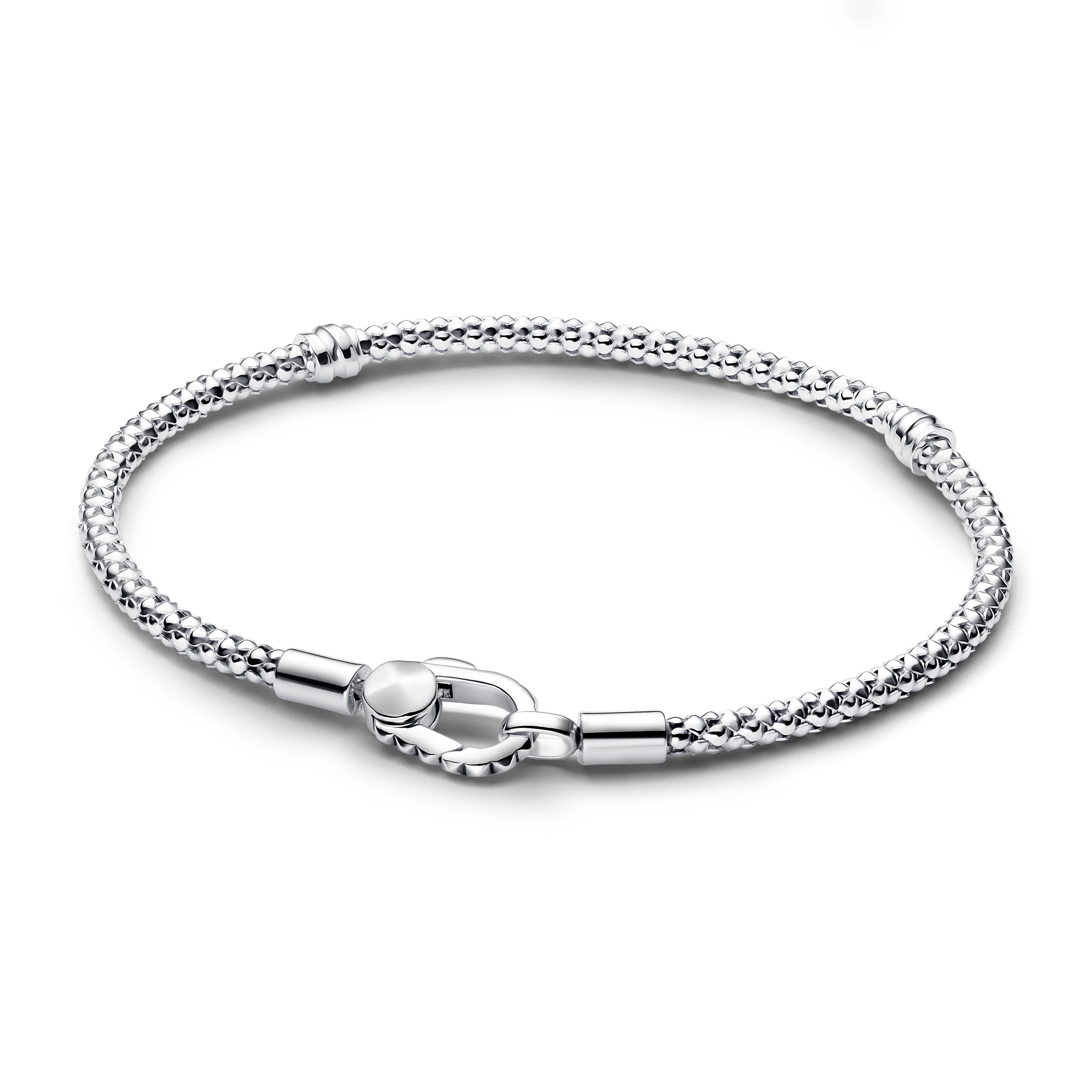 Studded Chain Sterling Silver Bracelet - Image 5